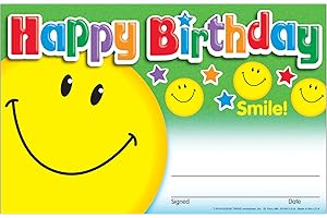 TREND enterprises, Inc. Happy Birthday Smile Recognition Awards, 30 ct