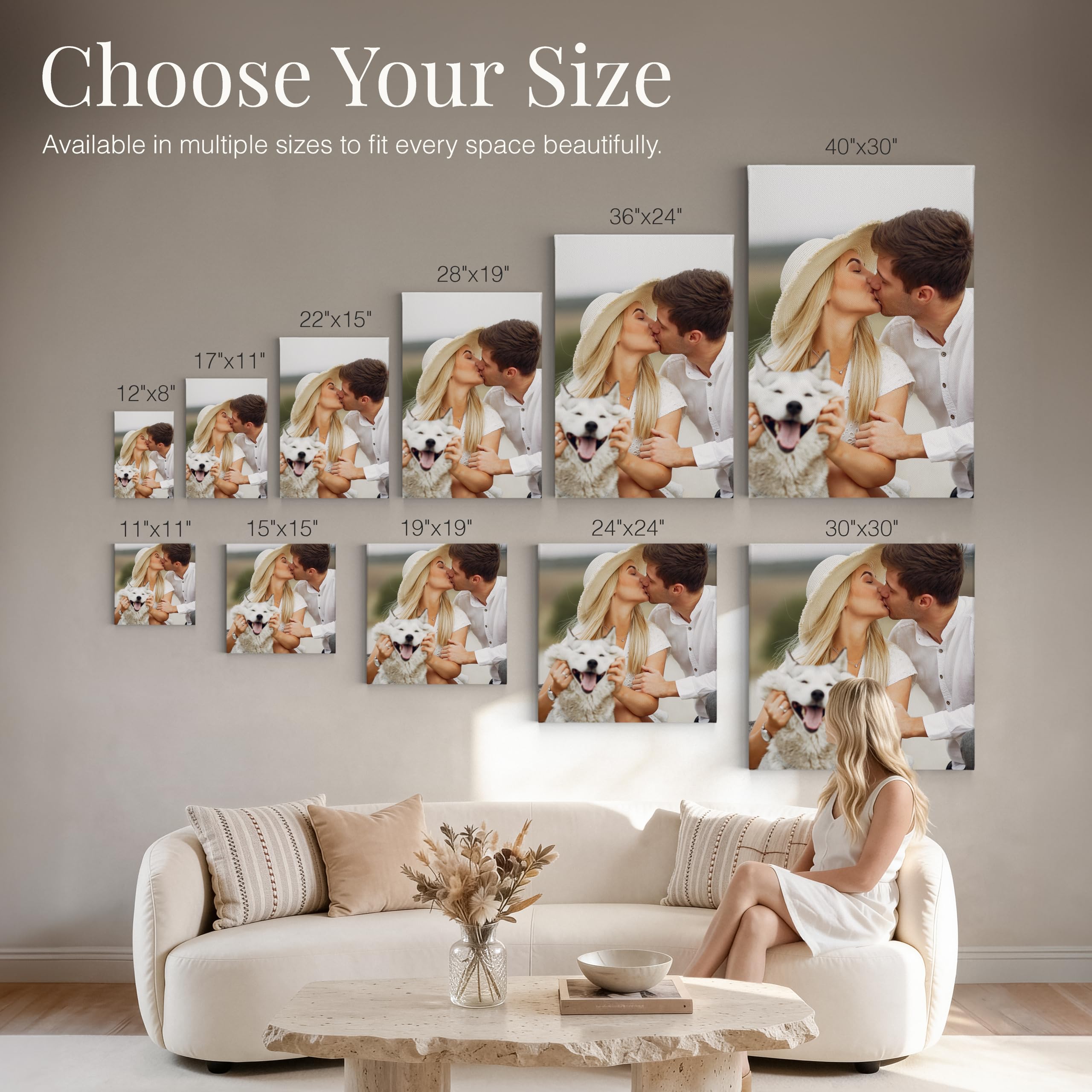 Amazon.com: Smile Art Design Custom Canvas Print – Personalized