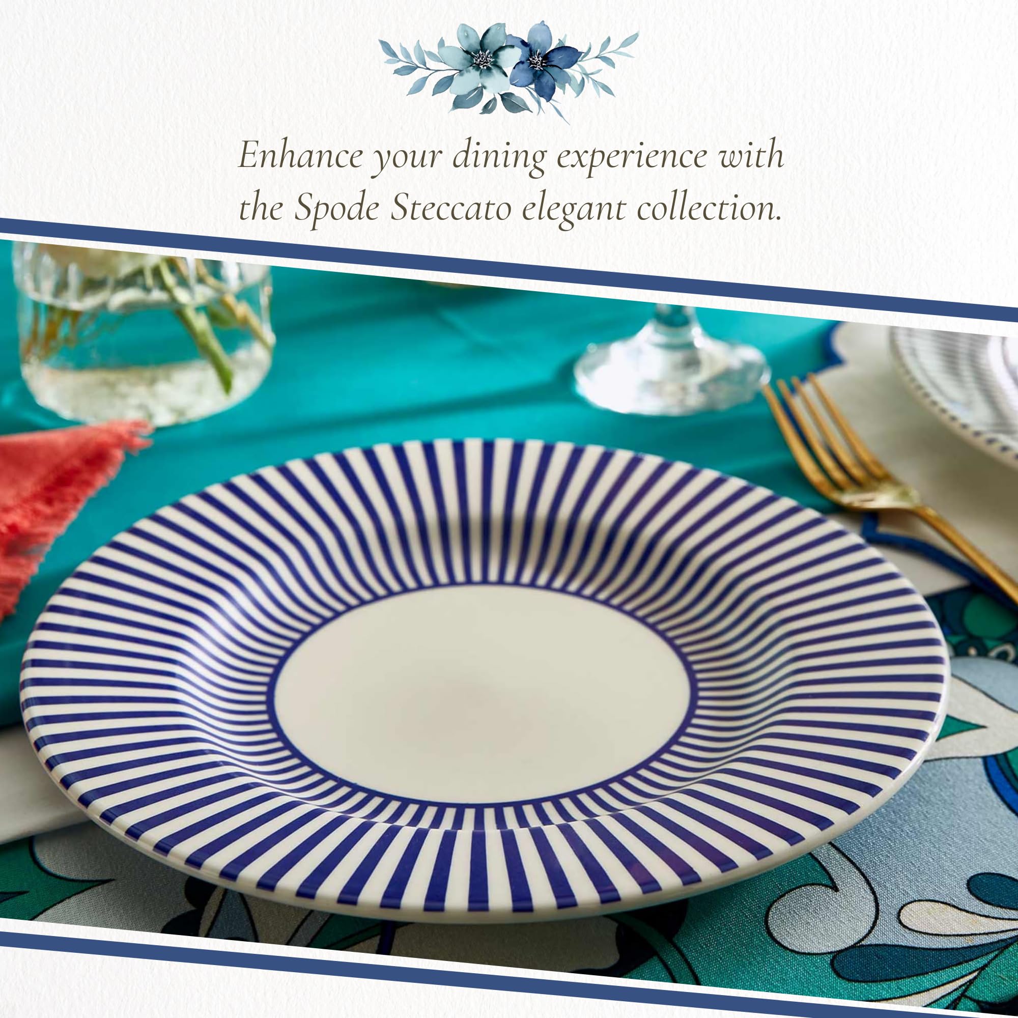 Amazon.com | Spode Steccato Collection - 8.75