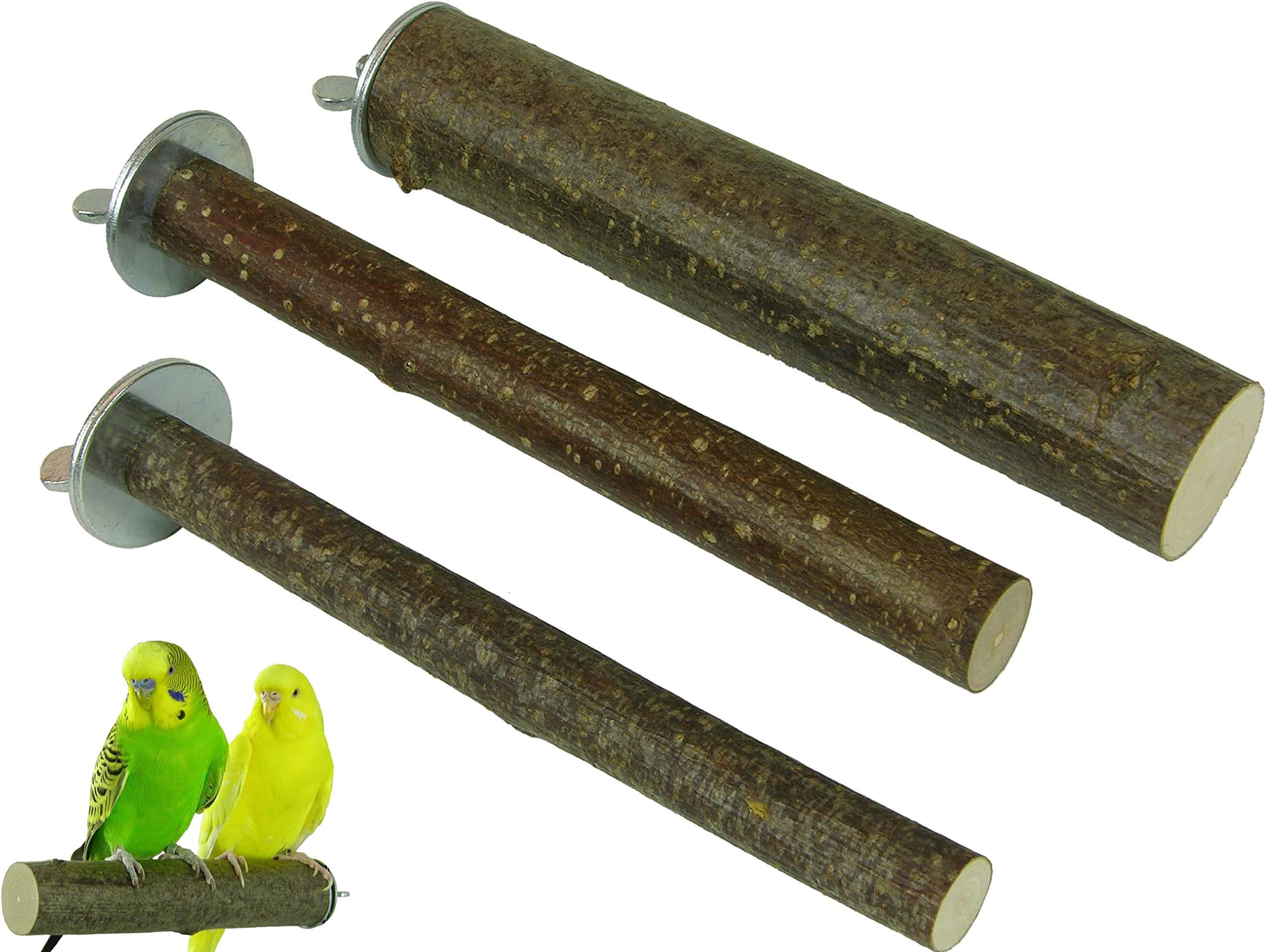 VogelKing Naturholz-Sitzstange Für Vögel Mit Knabber Kork In Den Größen - Foto 4