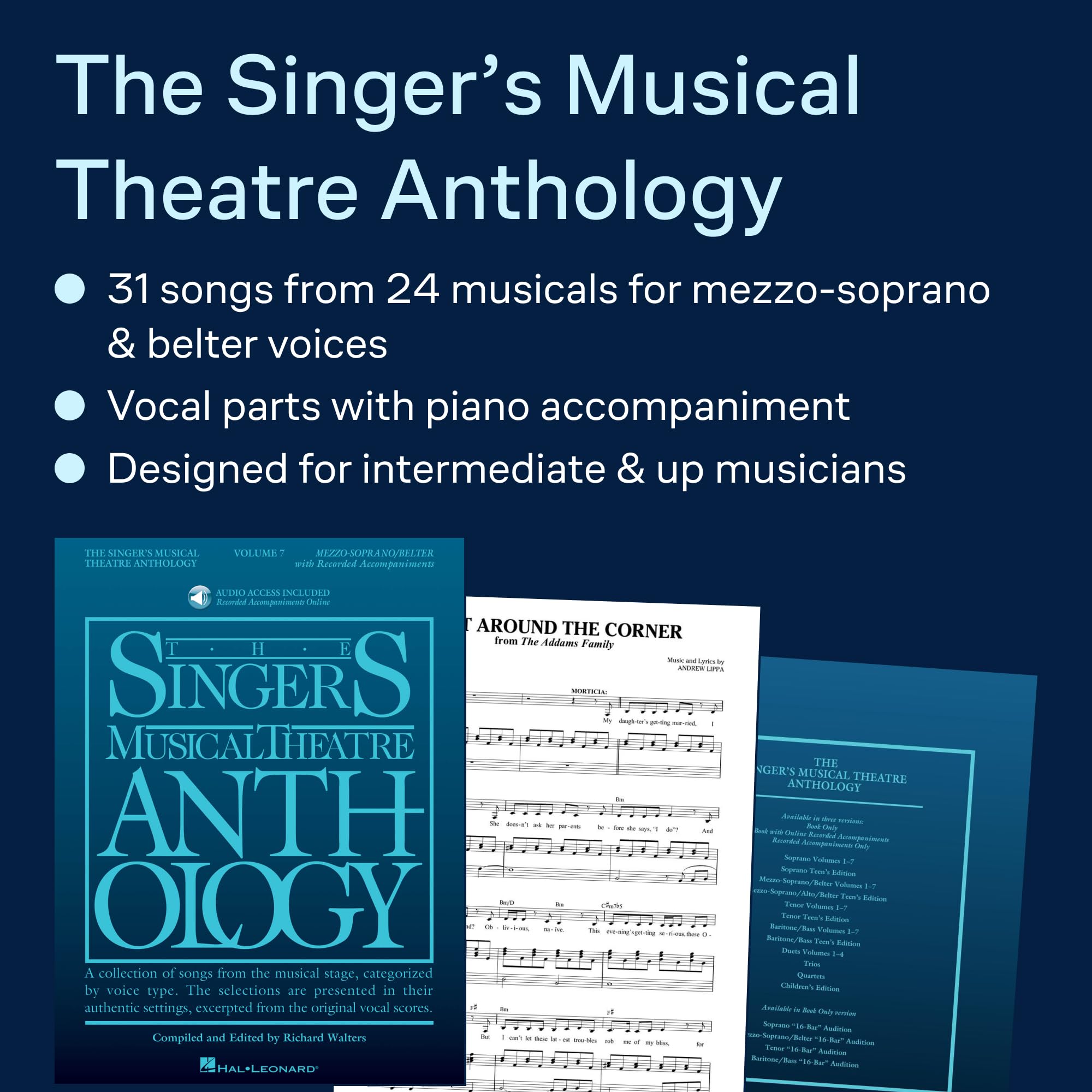 Singer's Musical Theatre Anthology - Volume 7: Mezzo/Belter Book/Online Audio: Mezzo/Belter; Includes Downloadable Audio