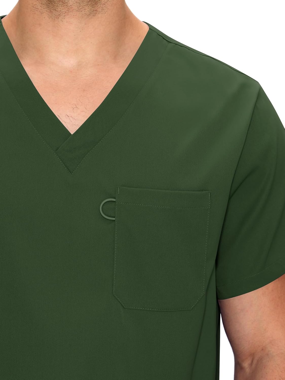 COZYFIT Scrubs for Men Set - V-Neck Scrub Top and Straight Leg Pants with 11 Pockets - Image 4