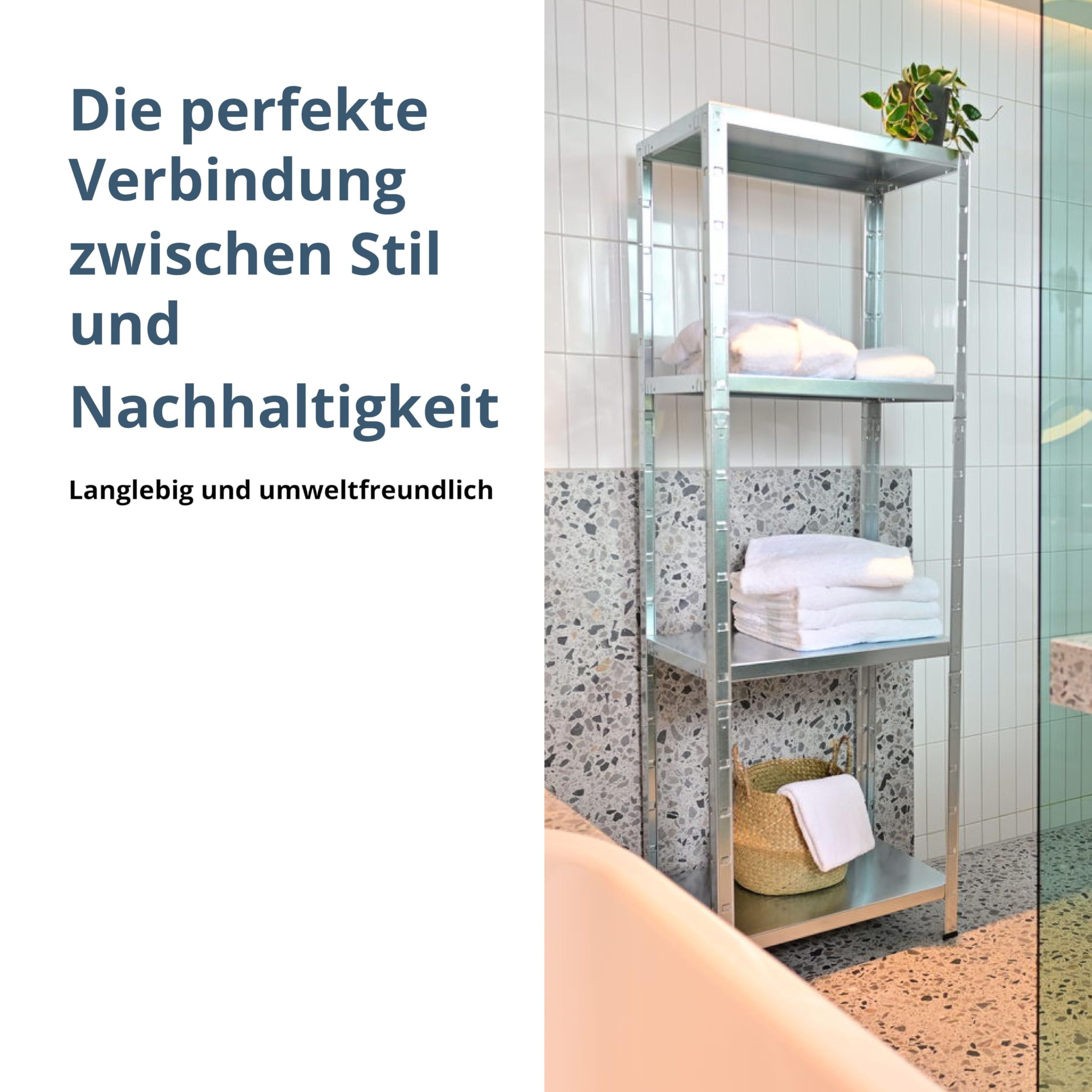 SCHULTE Regalwelt Regał wtykowy z 4 półkami PowerMAX, udźwig 65 kg, 180 x 60 x 40 cm (wys. x szer. x gł.), ocynkowany (regał magazynowy, warsztatowy, piwnica, garaż, regał metalowy