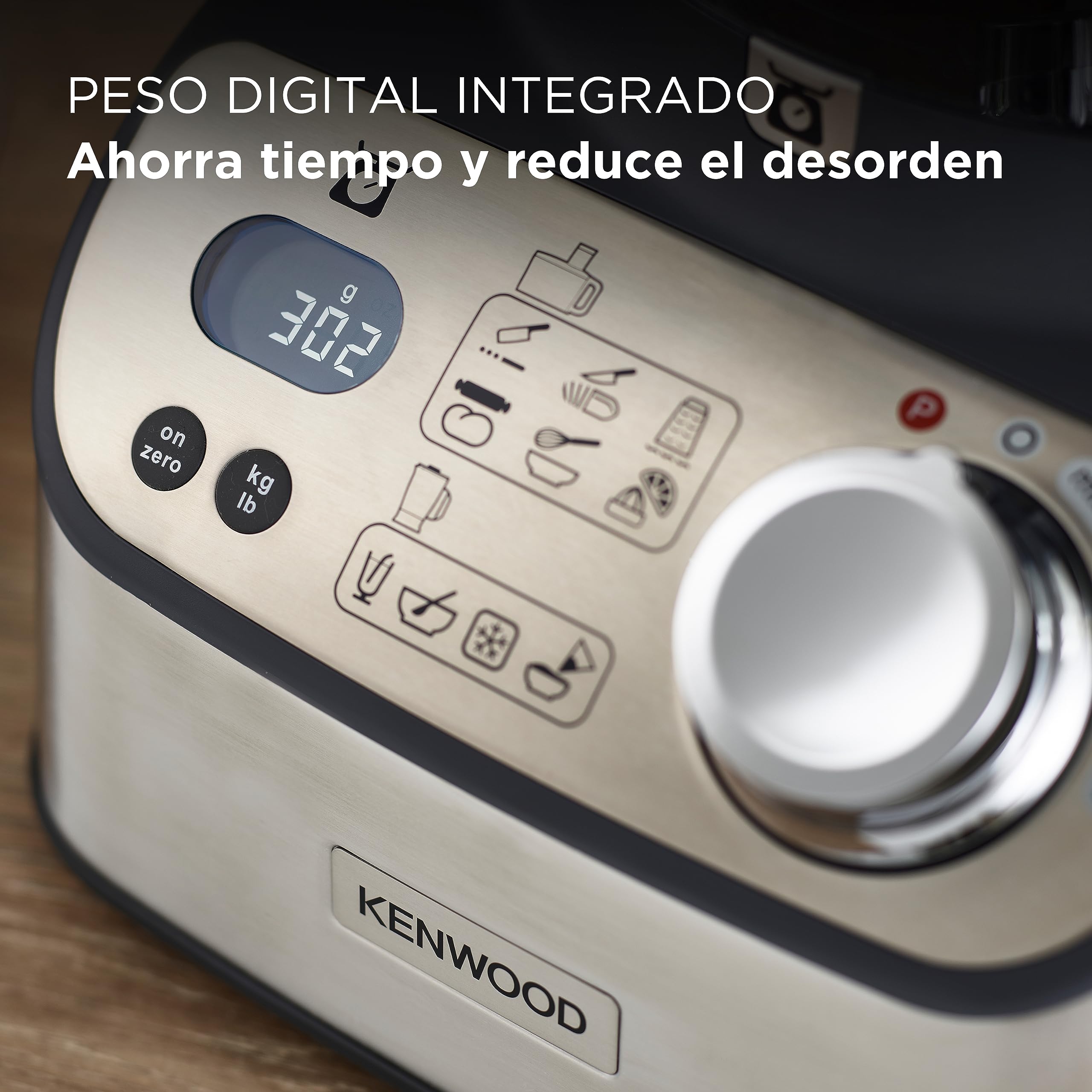 Kenwood MultiPro Express FDM71.900SS - Robot de cocina compacto, 3 litros, velocidad variable con función de pulso, báscula digital integrada, color plateado