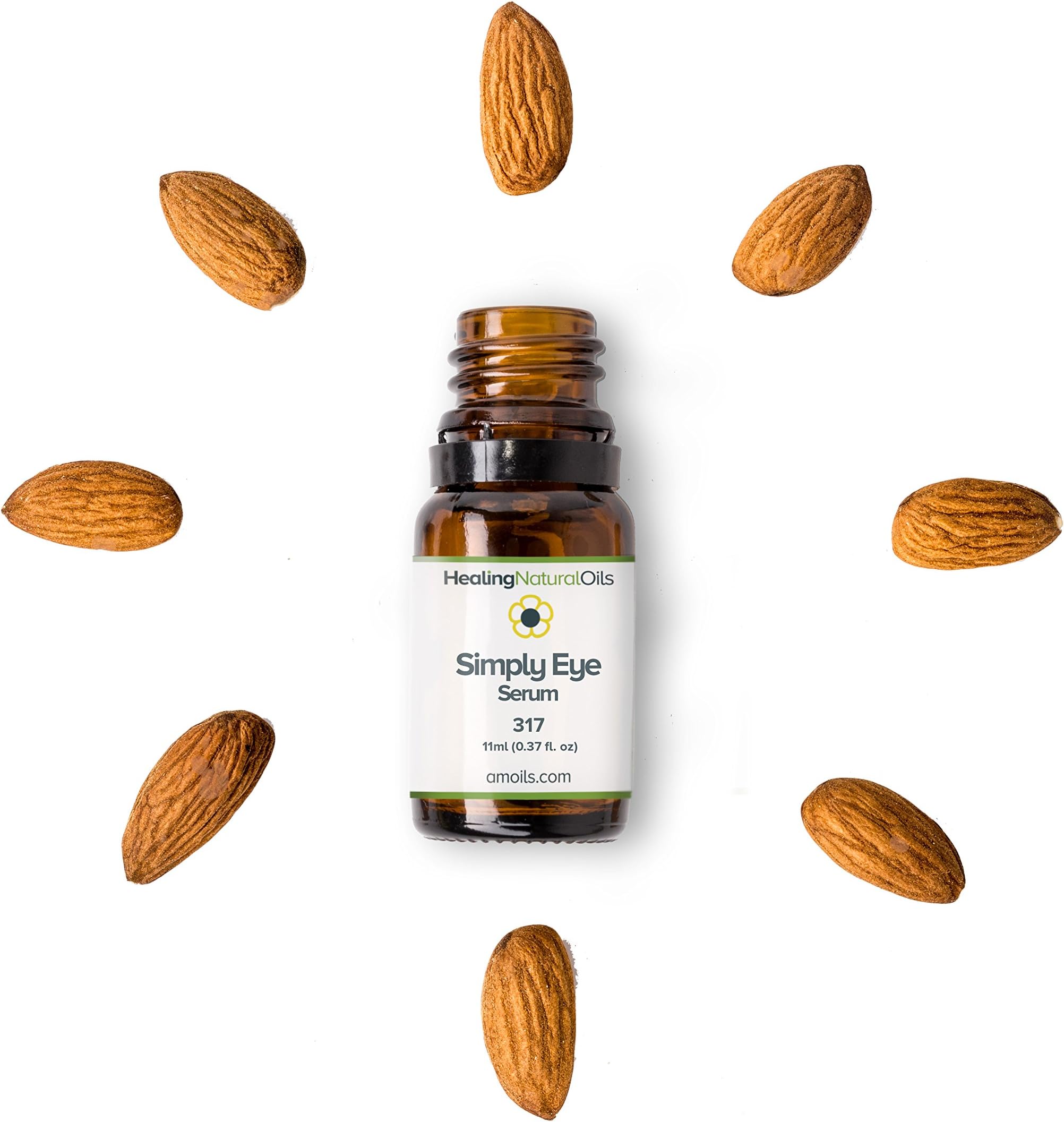 Simply Eye Serum - Enhance The Skin Around Your Eyes Naturally - No Additives All Natural - Pure Oils To Moisturize & Rejuvenate. Perfect for Dark Circles & Under Eye Bags, 11ml