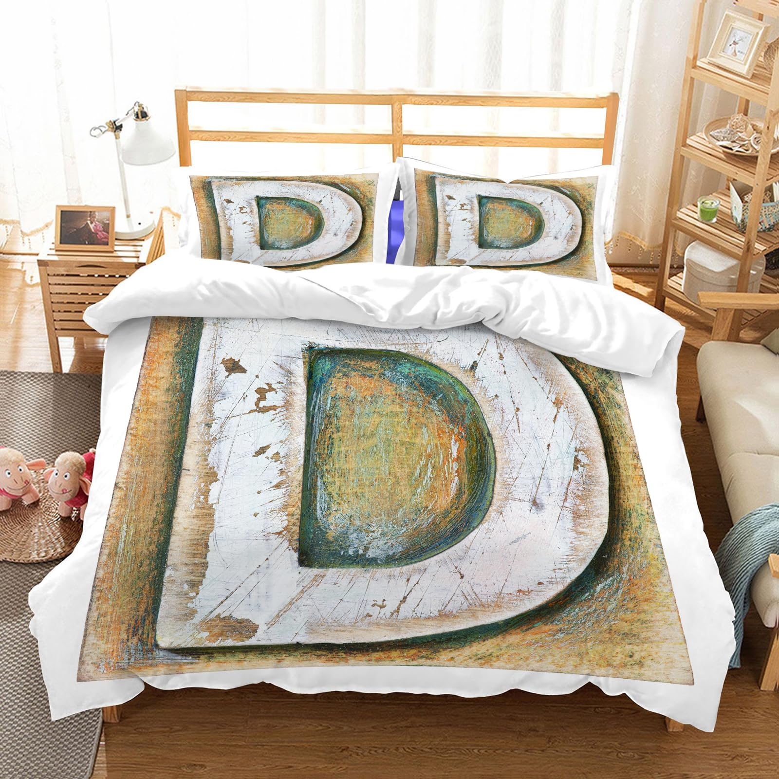 L'ensemble de literie lettre C pour transformer votre chambre en un cocon vintage chaleureux