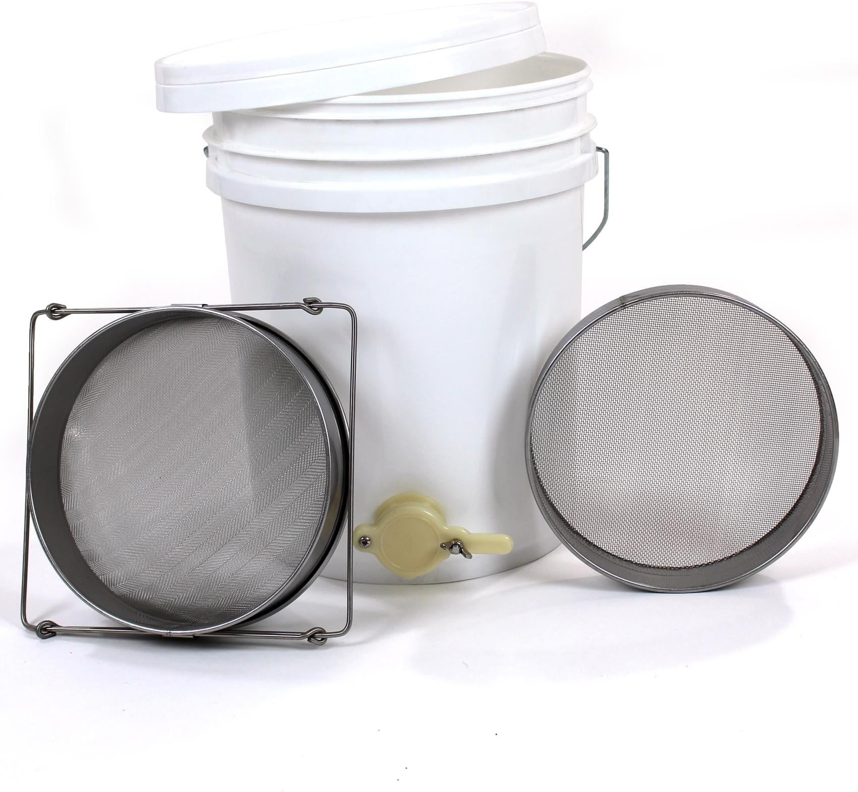 Honey Settling Tank 20 Litre Double Stainless Steel Strainer Valve Beekeepers 74286