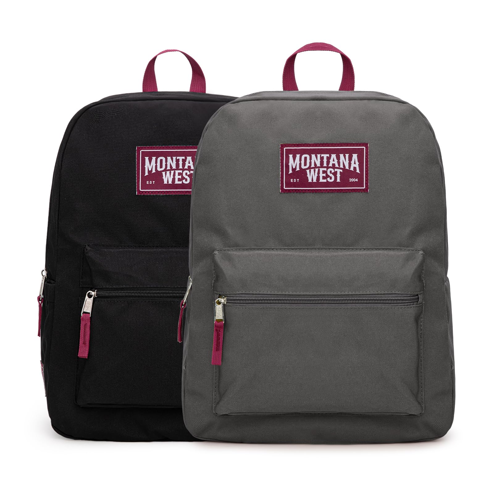 Montana West Backpack for Women Men 2 PCS Lightweight College Bookbags Casual Daypack Backpacks for Commute & Travel