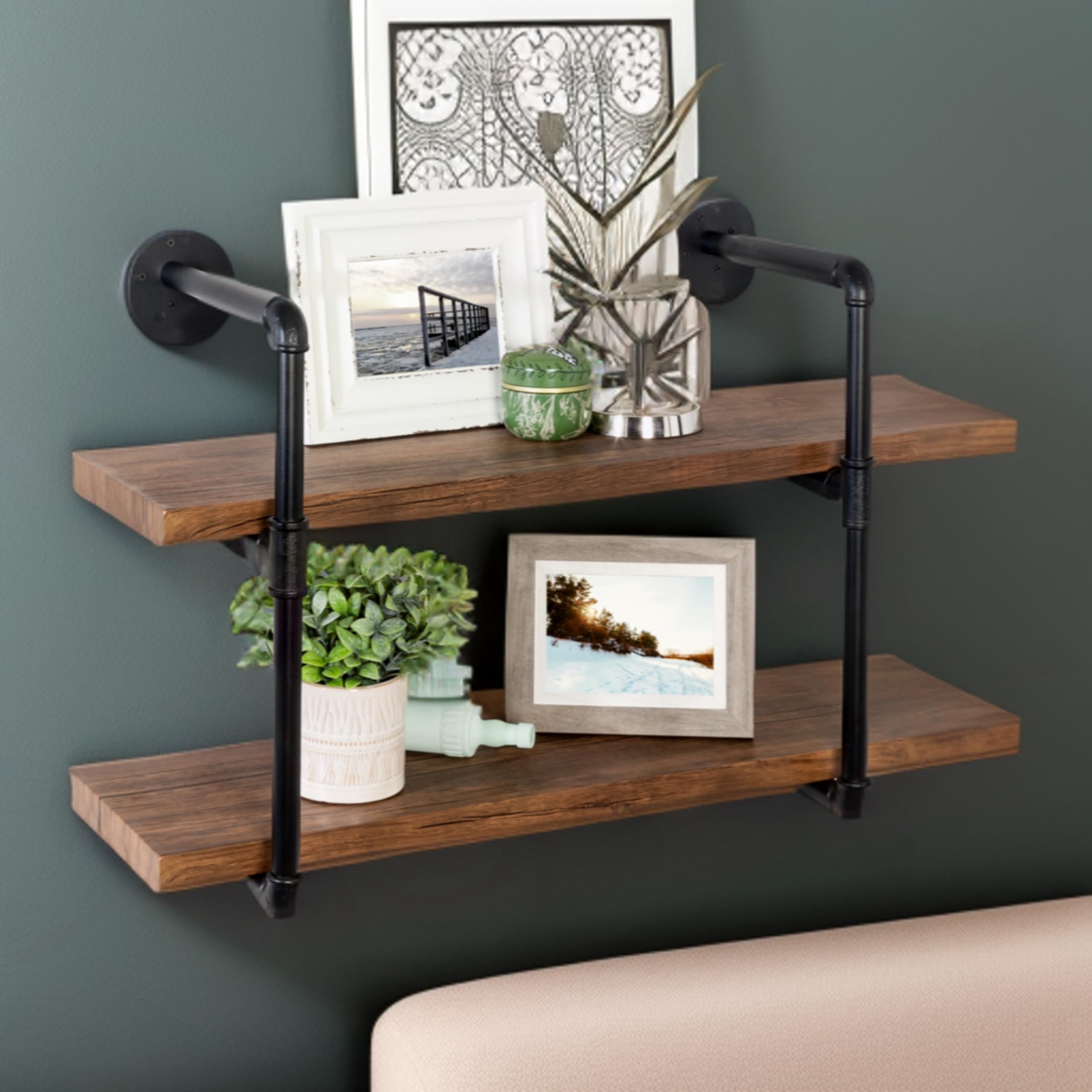 専用♡　２段ウォールシェルフ　ハンドメイド Amazon｜Honey-Can-Do 2段 幅31.5インチ フローティングウォール