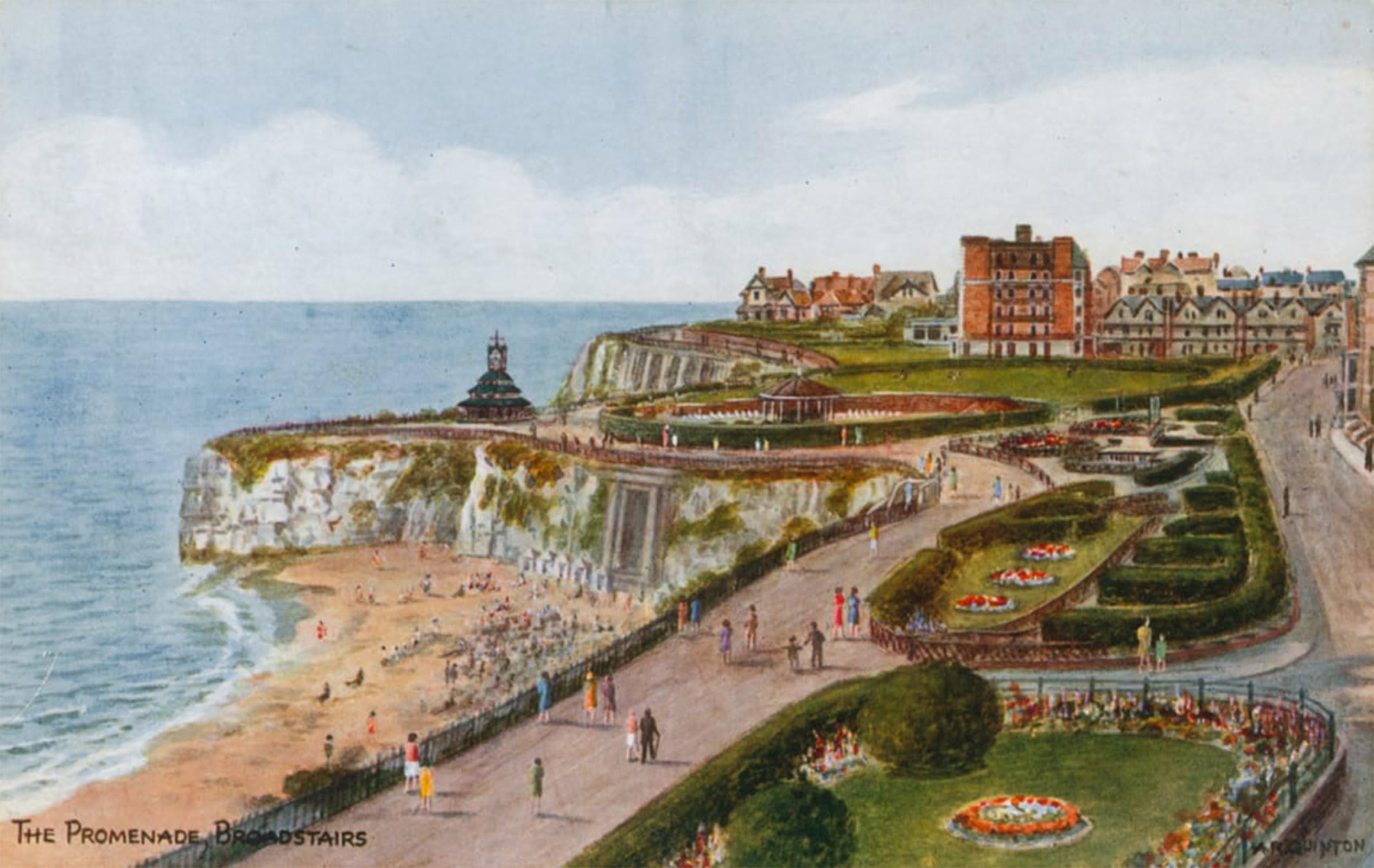 POSTERIIk Famous Print Pop Art Wall Art Graffiti the Promenade Broadstairs by Alfred Robert Quinton Art Prints for Home Decor 60x90cm