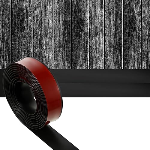 Tira de transición de suelo autoadhesiva, tira de vinilo para suelo, tira de suelo laminada de 1.57 pulgadas de ancho, tira divisora plana de piso