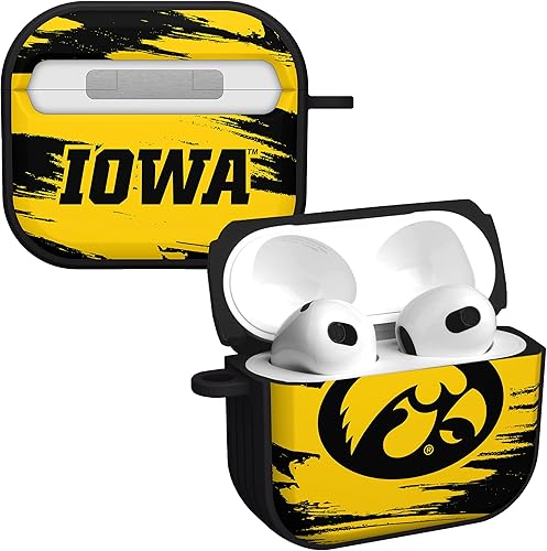 Miniatura 22 de AFFINITY BANDS Iowa Hawkeyes Camo HDX - Funda compatible con Apple AirPods Gen 1 y 2 Camouflaje,Champion Series,Clásico,Iowa Hawkeyes,2-Iowa