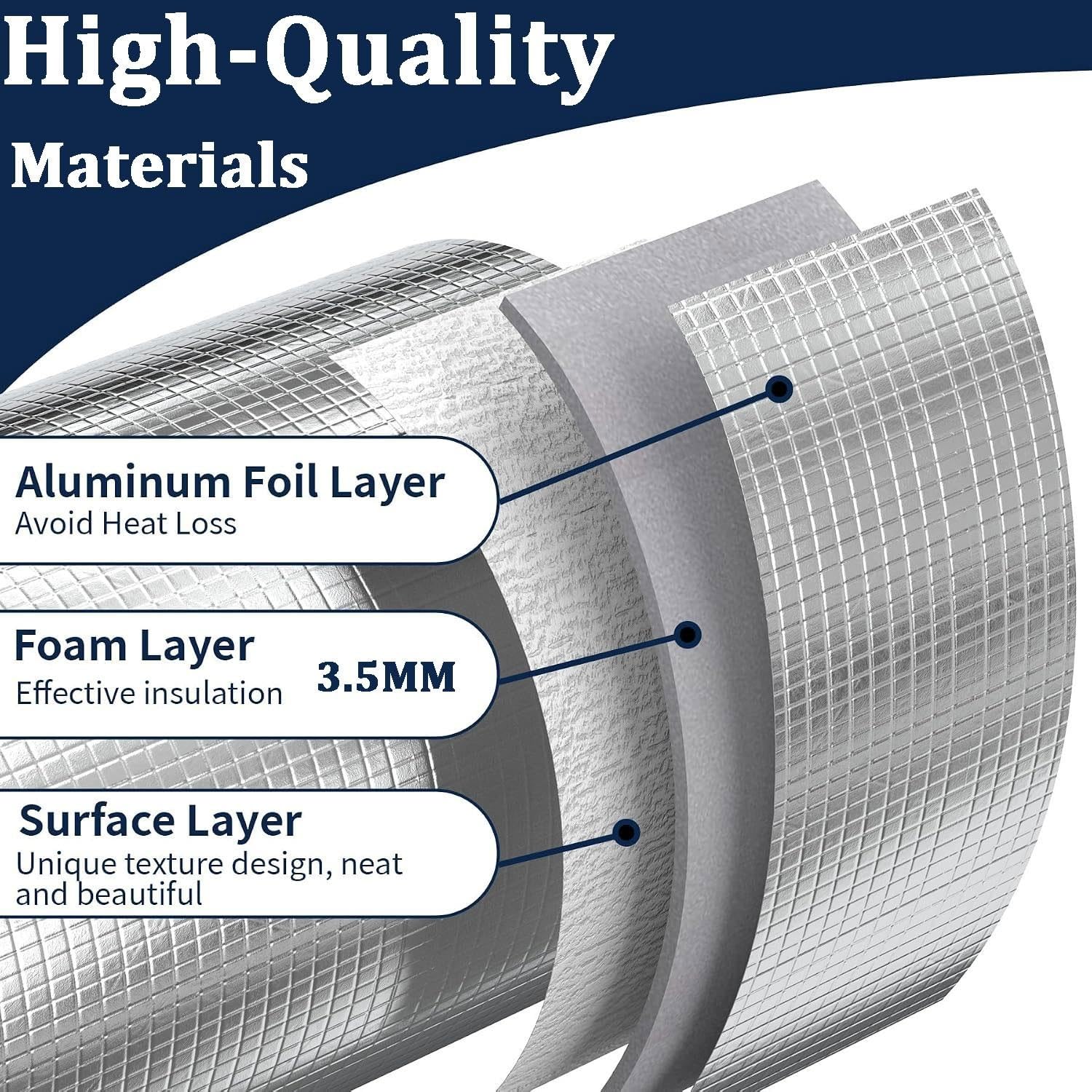 Rouleaux de mousse isolante en aluminium Profilés Isolation thermique