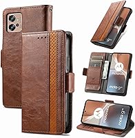 Vista 130 de Funda para Honor X7, Funda para Honor Play 30+ Plus Funda de piel sintética con ranuras para tarjetas Funda con soporte abatible Rojo