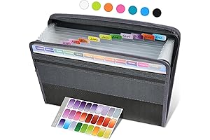 Sooez Expanding Accordion File Organizer with Safe Zipper, Monthly Tax Receipt Organizer