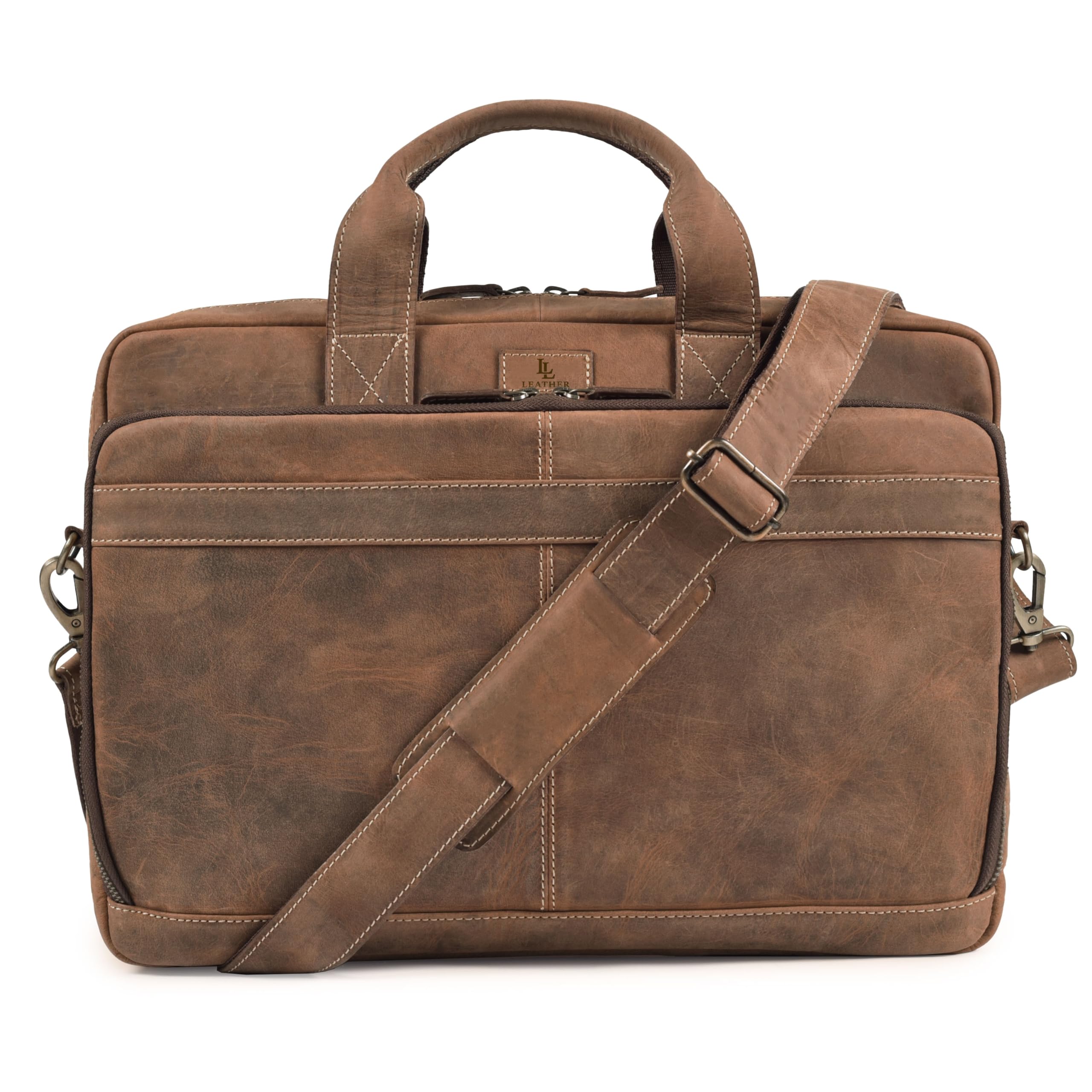 Full Grain Leather Messenger Bag