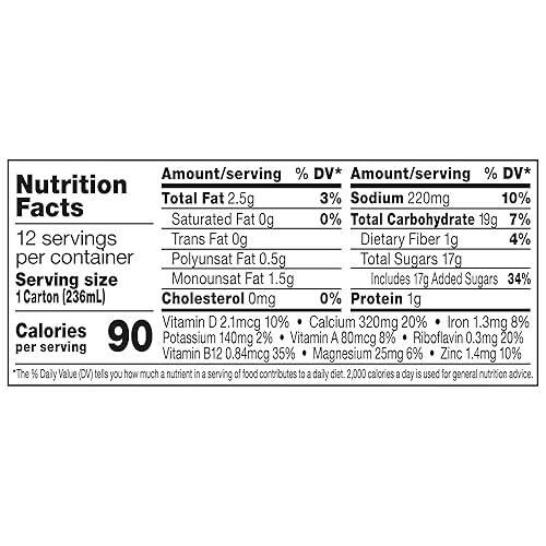 Miniatura 4 de Silk ShelfStable - Leche de almendras individual sin lácteos veganos, sin OMG, proyecto verificado, chocolate oscuro, 96 onzas líquidas, paquete de