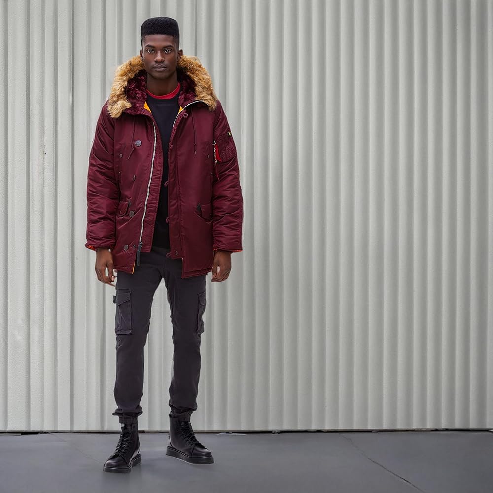 Alpha Industries N-3B Slim Fit Parka - Cold Weather Military Issue