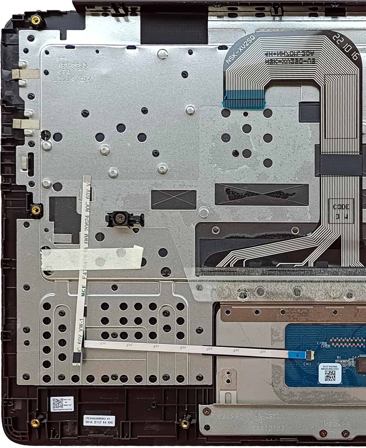 Replacement for HP Chromebook 14 G7 CB E 14 G7 TPN-Q255 Laptop Upper Case Palmrest Keyboard Touchpad Assembly Part M47207-001 Top Cover