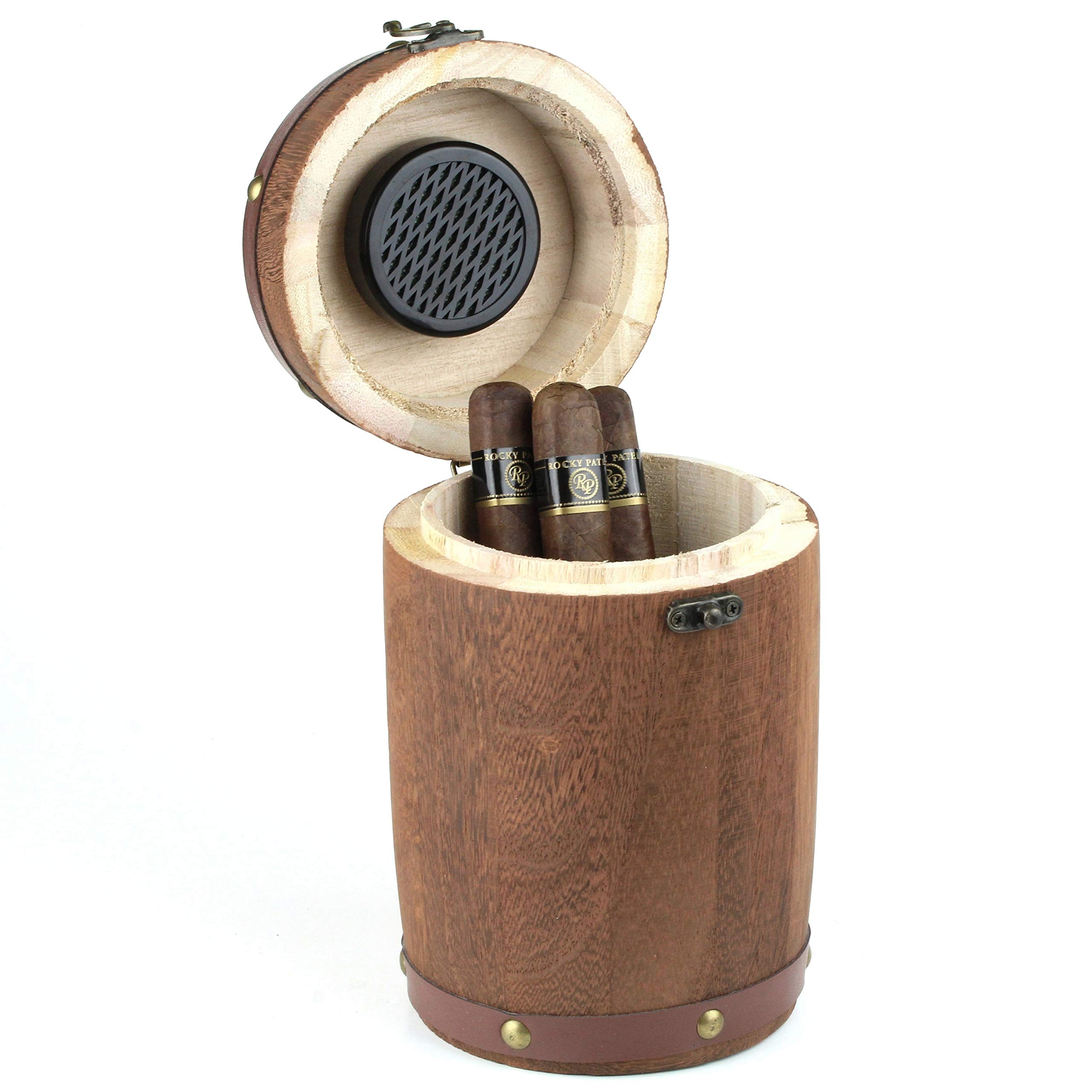Mrs. Brog Wooden Barrel Cigar and Pipe Tobacco Humidor Buy Online in