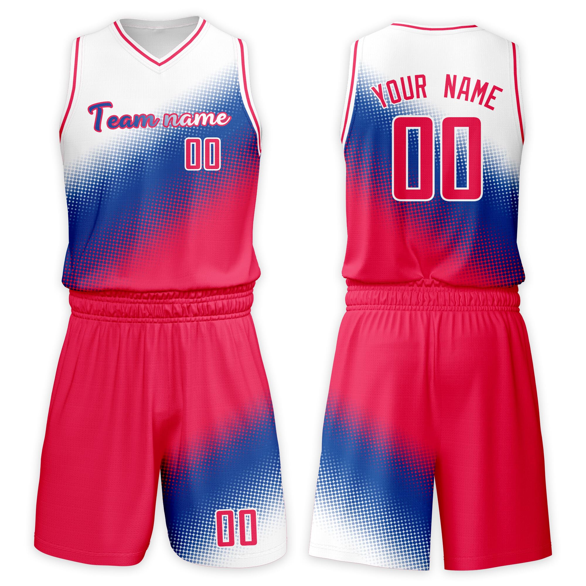Custom Basketball Jersey Suit Men Women Youth Kids Kit Personized Name Number Jersey/Shorts Uniform Boys Girls Fans Gift
