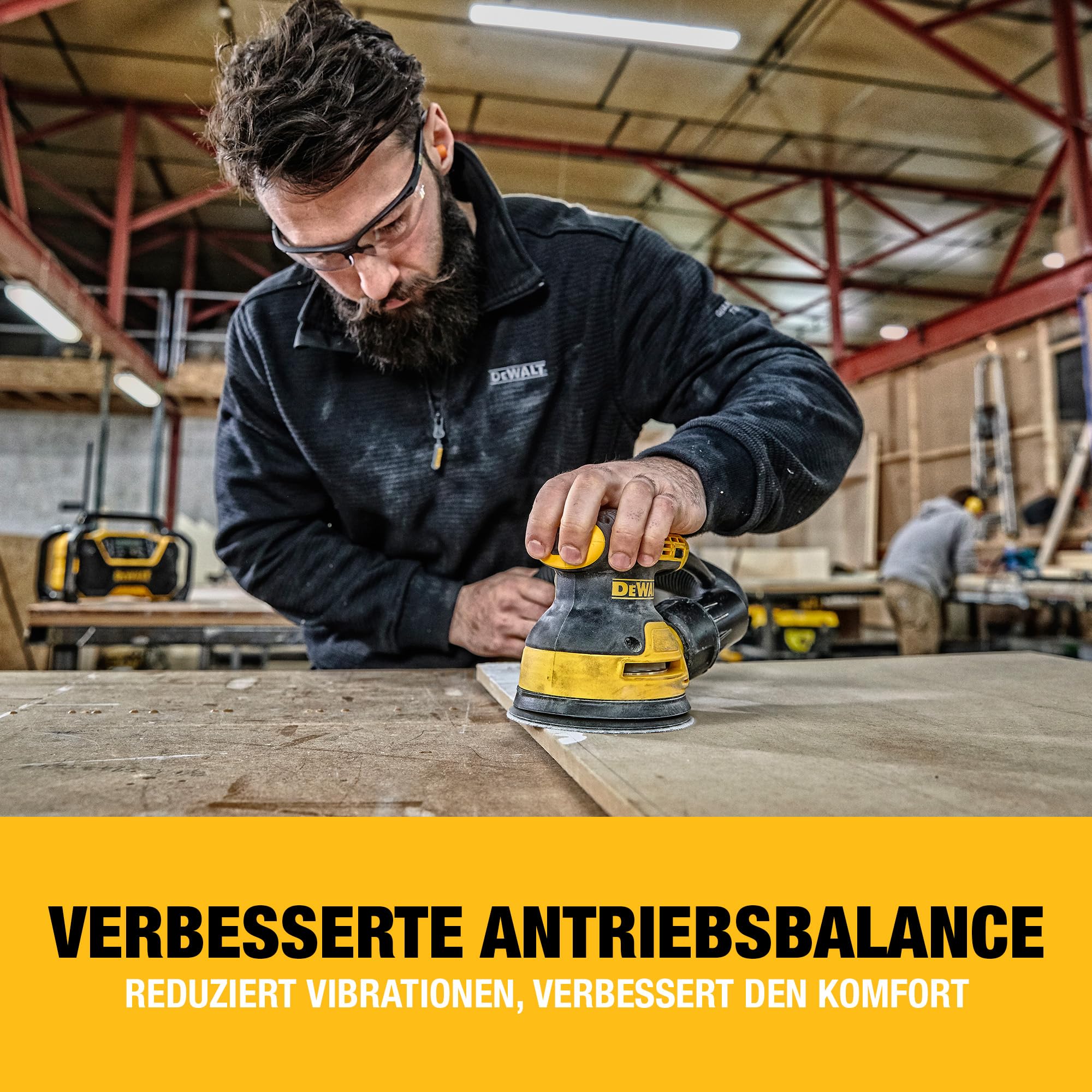 DEWALT DWE6423-QS Exzenterschleifer Bürstenmotor