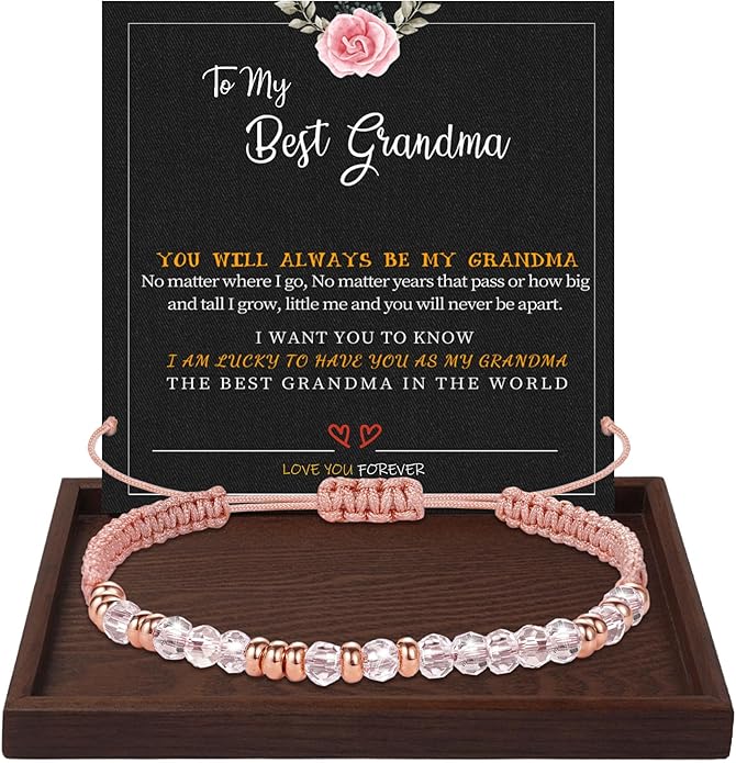 Btysun Morse Code Bracelets for Women Christmas Gift Stocking Stuffers for Teens Pink Braided Bracelets Inspirational Best Friend Birthday Gifts for Her High School Graduation Gifts for Her 2025 Mom Bracelet Jewelry