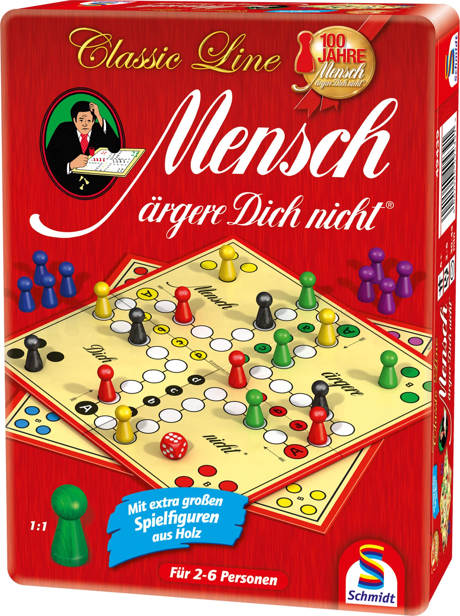 Spiele Mensch ärgere Dich Nicht, Bring Mich mit Spiel in der Metalldose