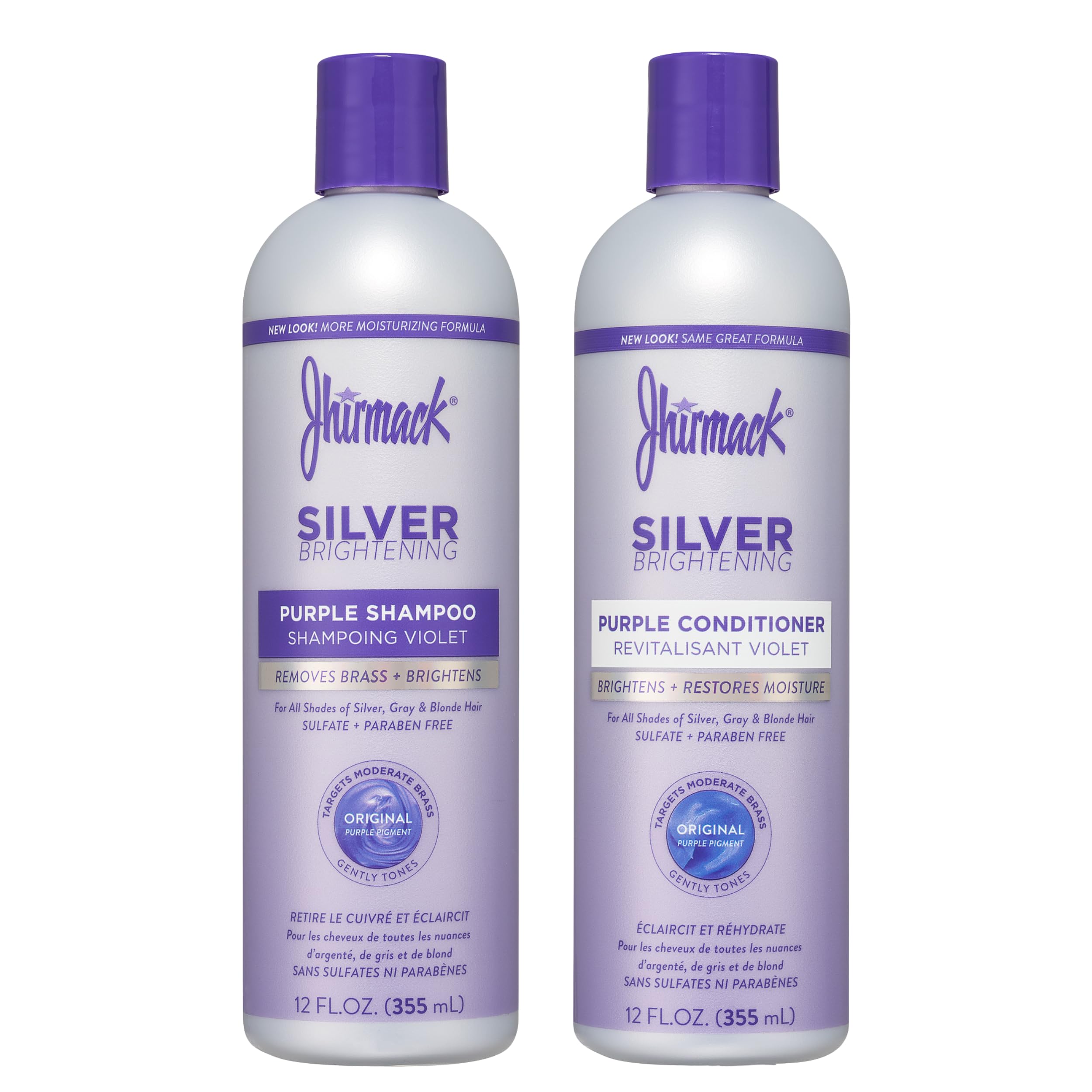 Jhirmack silver brightening Ageless shampoo and conditioner set 12 oz