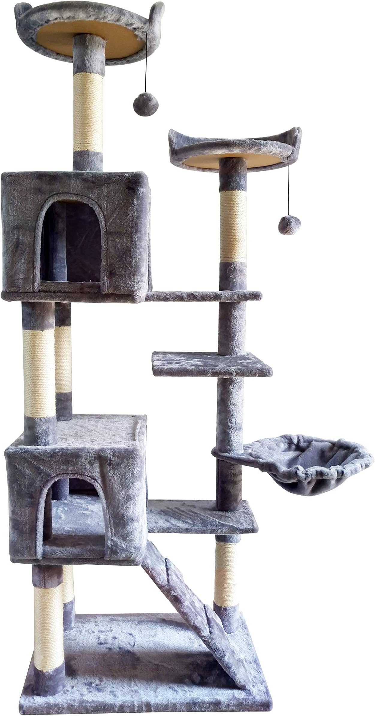 Roypet Newest Design 64" Large Cat Trees,Grey