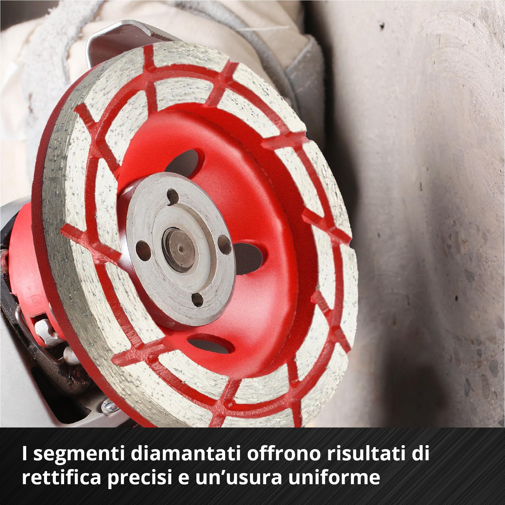 kwb mola a tazza diamantata, disco diamantato (con bordo a 2 file, Ø 125 mm, per smerigliatrici angolari, ideale per calcestruzzo con armatura, intonaco, massetto e colla per piastrelle)