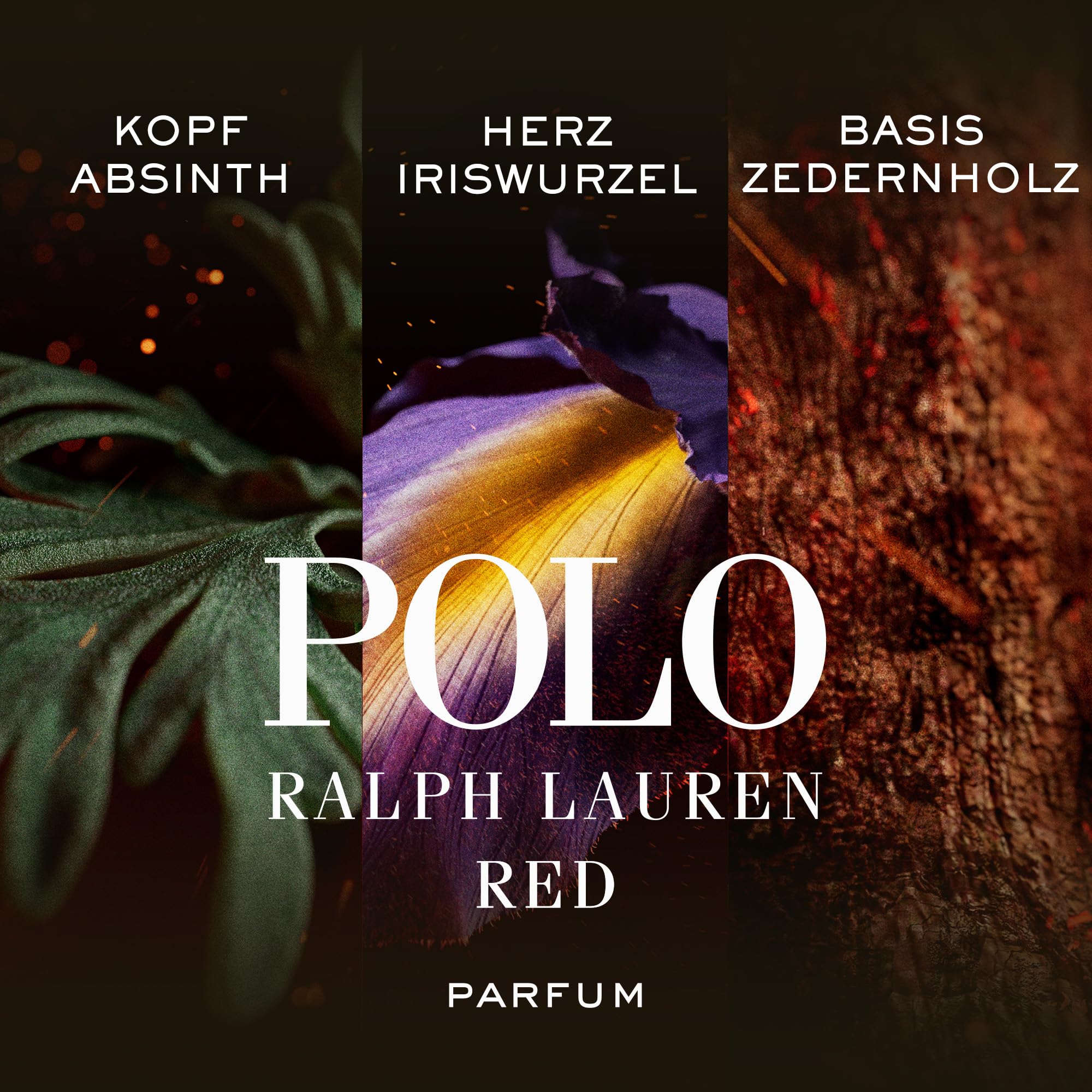 Ralph Lauren Polo Red Parfum für Herren, würzig-sinnlicher Duft mit Absinth, Blutorange & Zedernholz, für selbstbewusste Männer, 125 ml