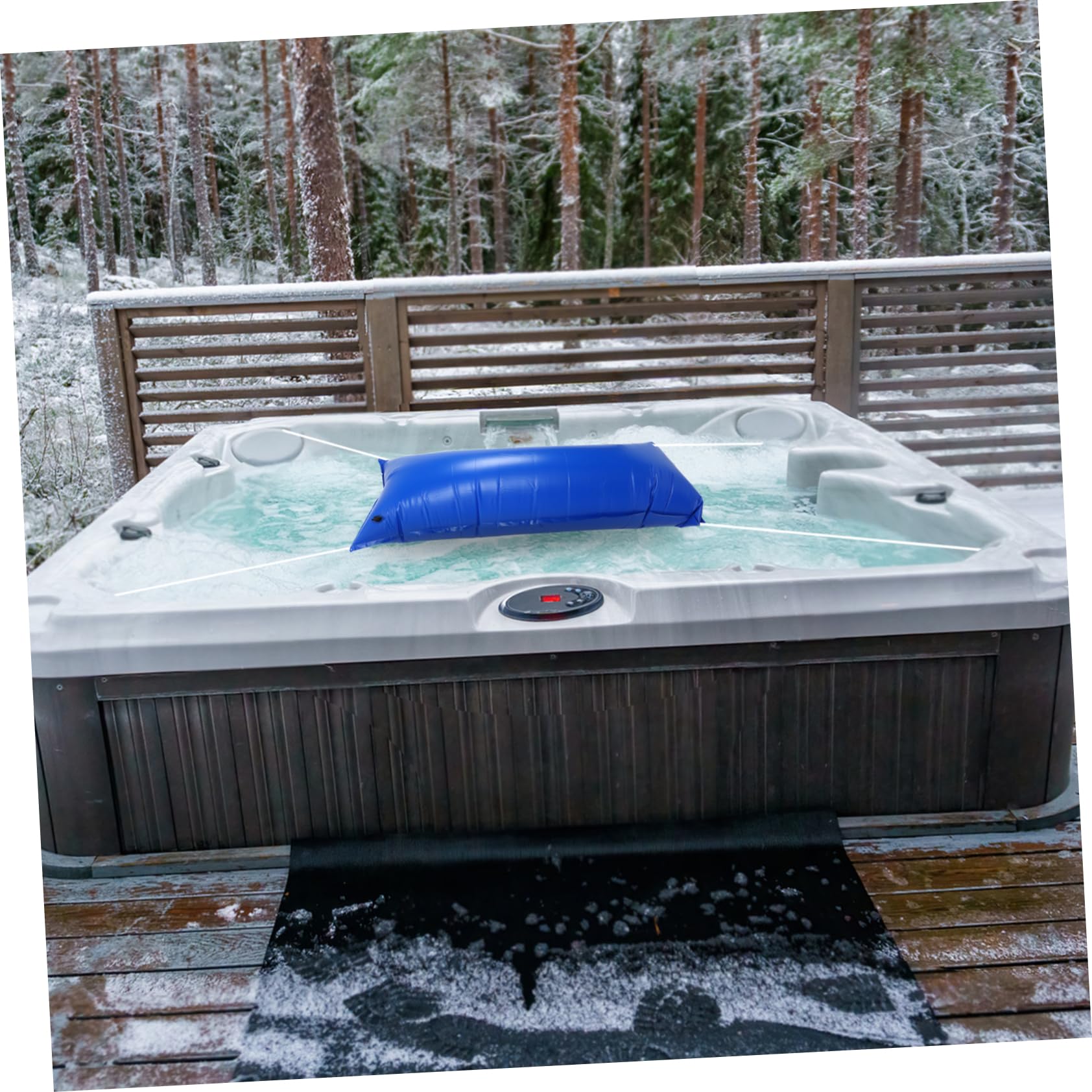 Oreiller d'hiver pour Piscine Hors Sol, PVC, Bleu, 1 Pièce
