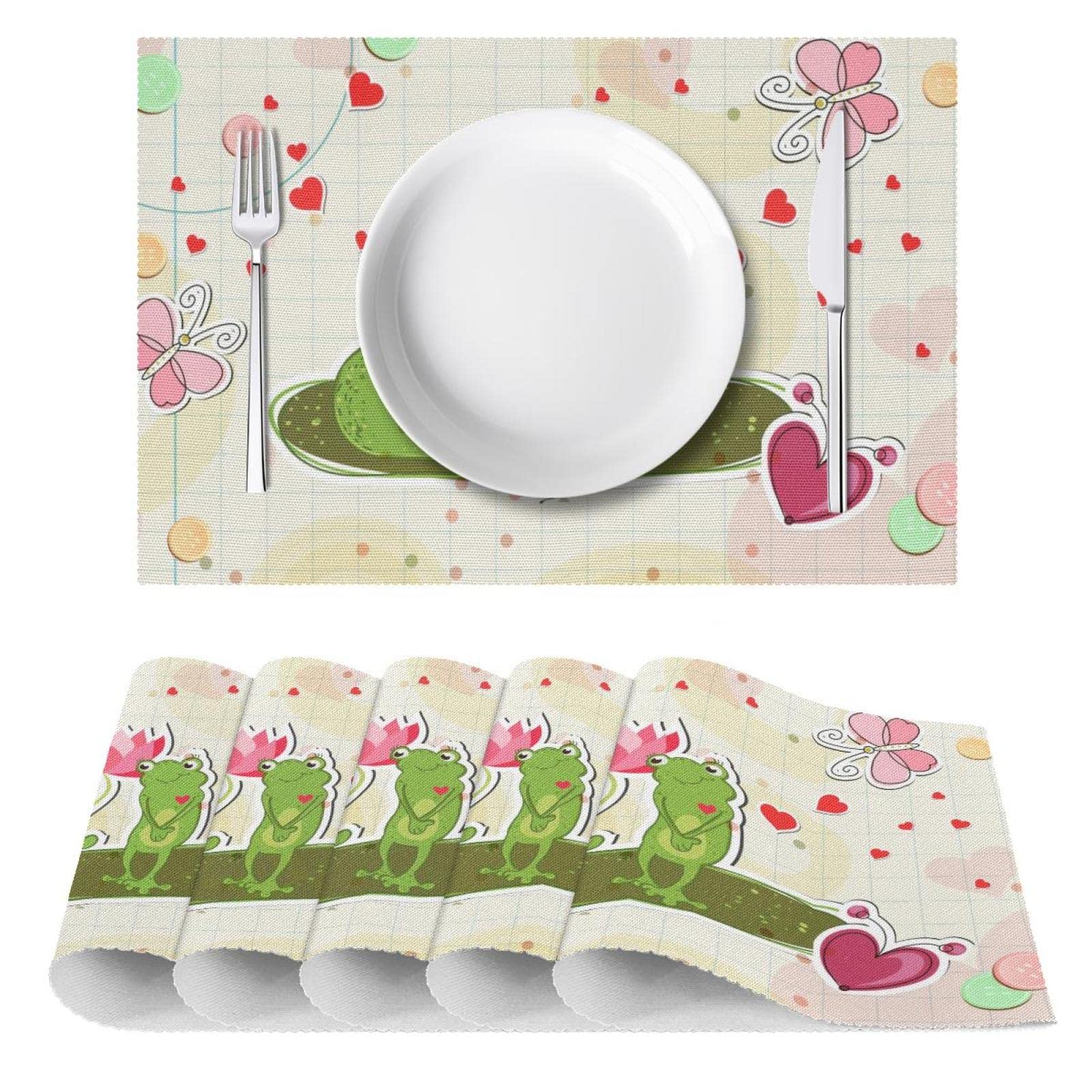 Amazon.co.jp: ランチョンマット ノンスリップランチョンマット 4枚