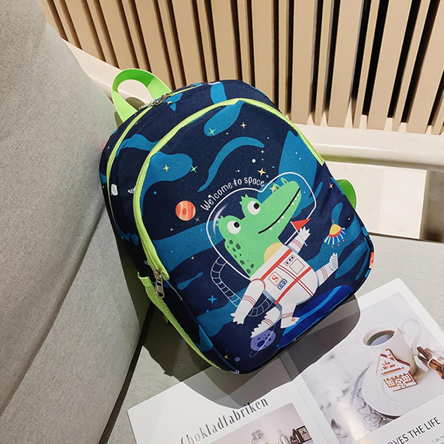 CHERUBIC Kids Toddler Cute Backpack Little Cartoon Travel Lightweight Bag Daypack For 3 Girls Boys (Space) - Image 8