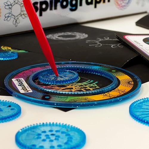 Miniatura 8 de Spirograph Scratch & Shimmer - Artes y manualidades, juguetes para niños, suministros de arte, suministros de manualidades, kit de dibujo, arte en