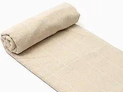 Pano Monges de Algodão para Gancho de Tapete e Bordado - Pano Monges de 152 cm de Largura para Agulha de Punção - Tecido de Agulha de Punção 100% Algodão para Fazer Tapetes e Molduras (1/2 jarda)