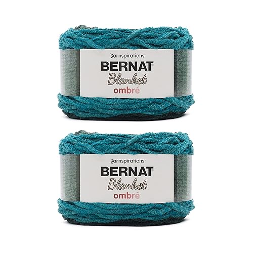 Bernat Blanket Ombre Ocean Teal Ombre Yarn - 2 Pack