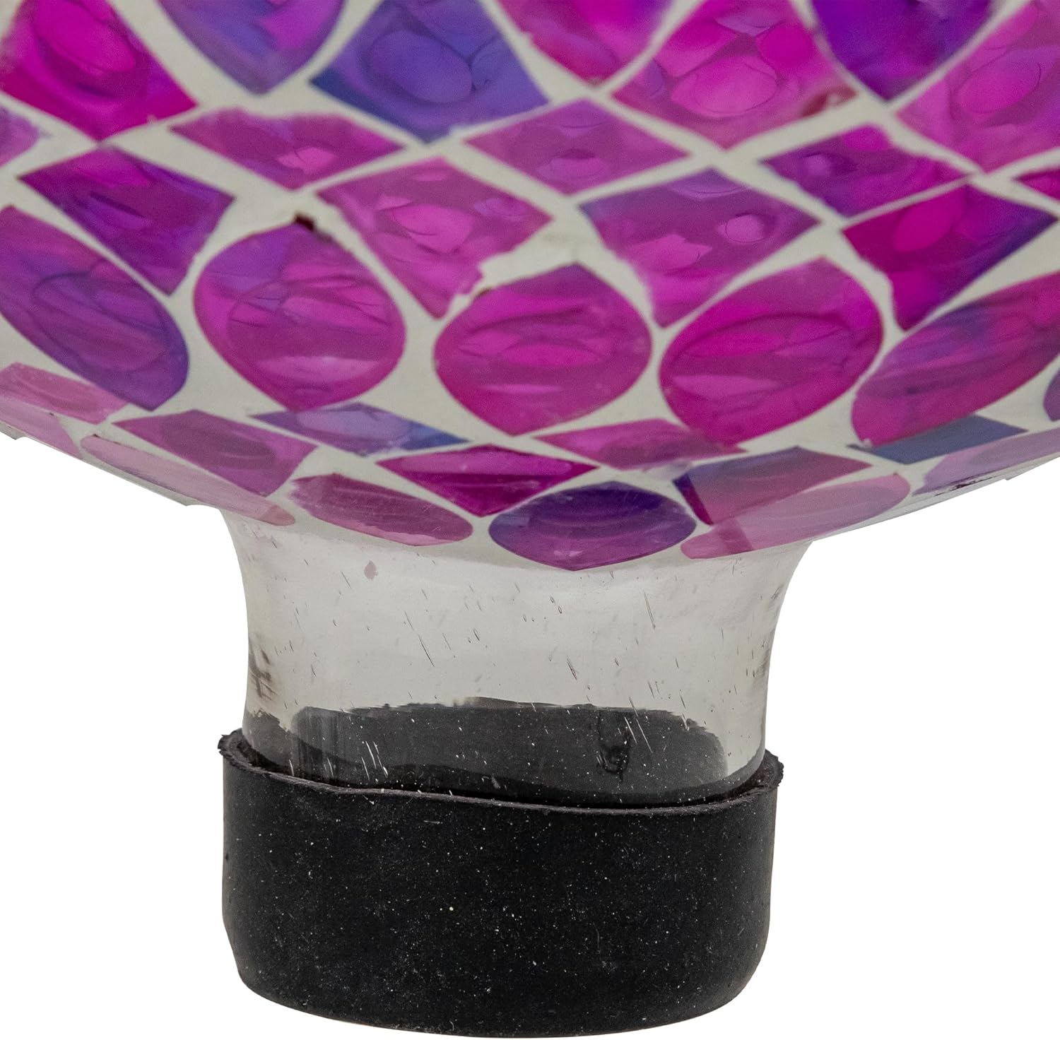Northlight Iridescent Mosaic Outdoor Garden Gazing Ball - 10" - Purple, Pink and White