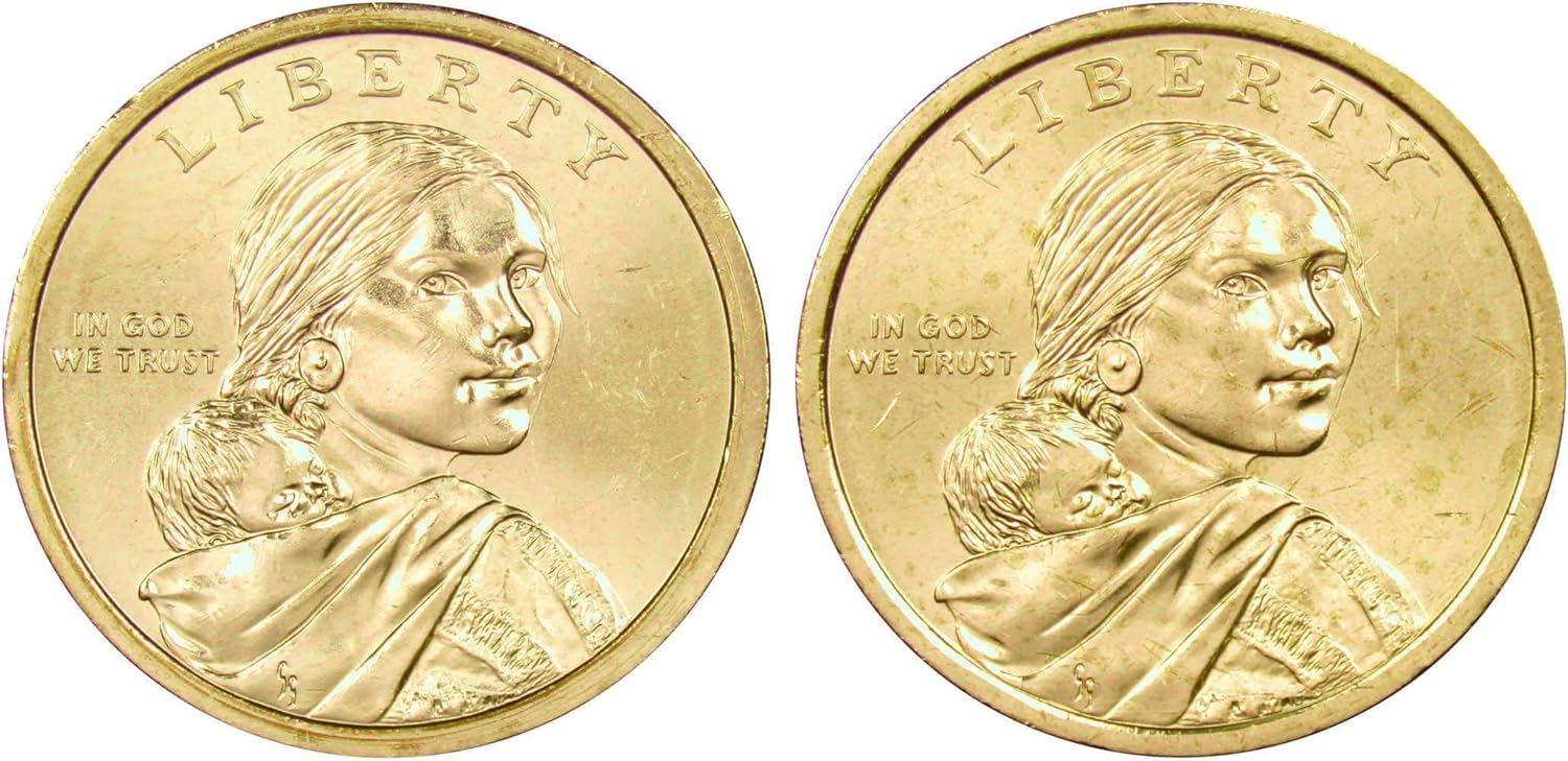 2012 P&D Trade Routes Native American Dollar 2 Coin Set BU Uncirculated $1 Thumbnail