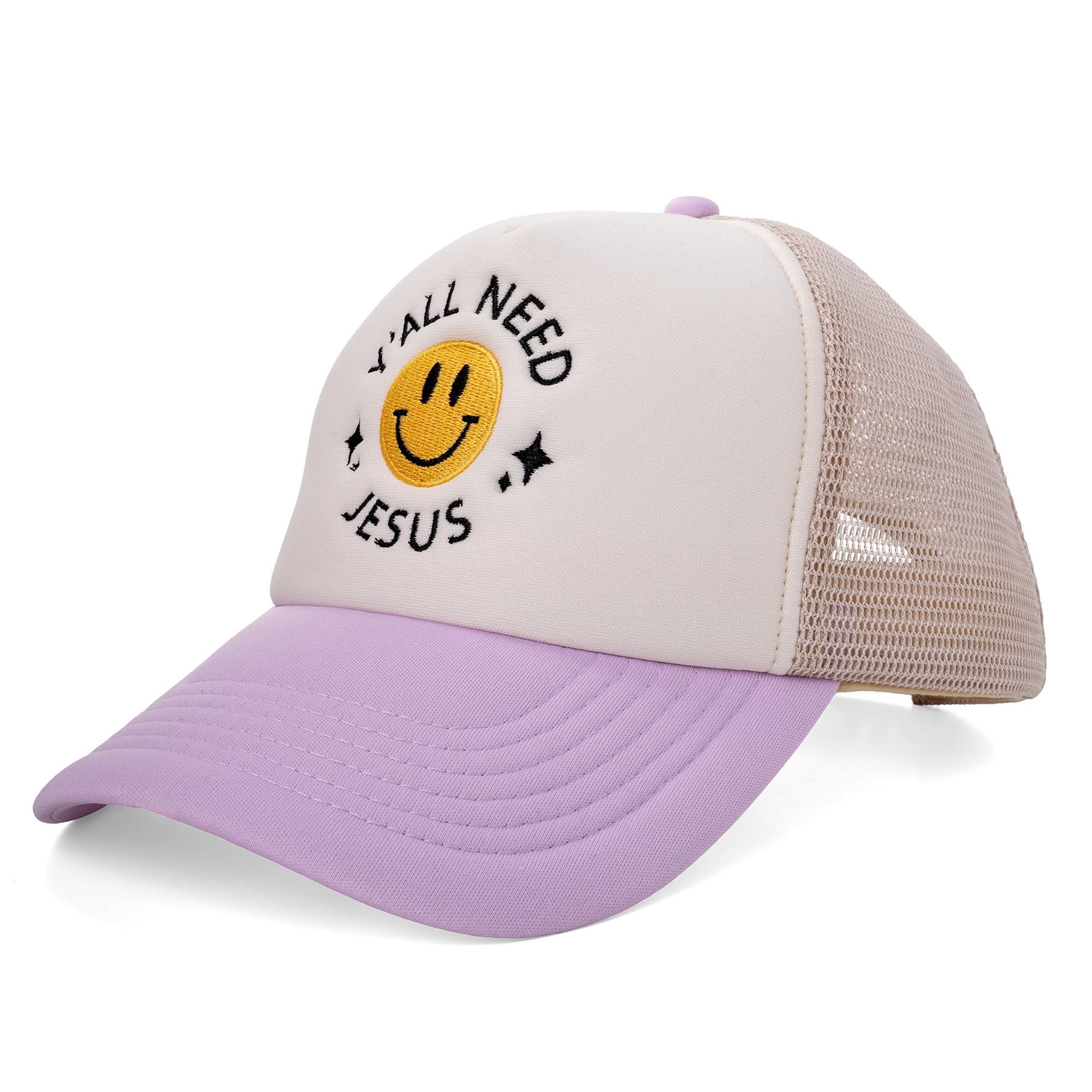 PACIFIC BRIM Women's and Men's Adjustable Cap Mesh Side Panels Trucker Hat