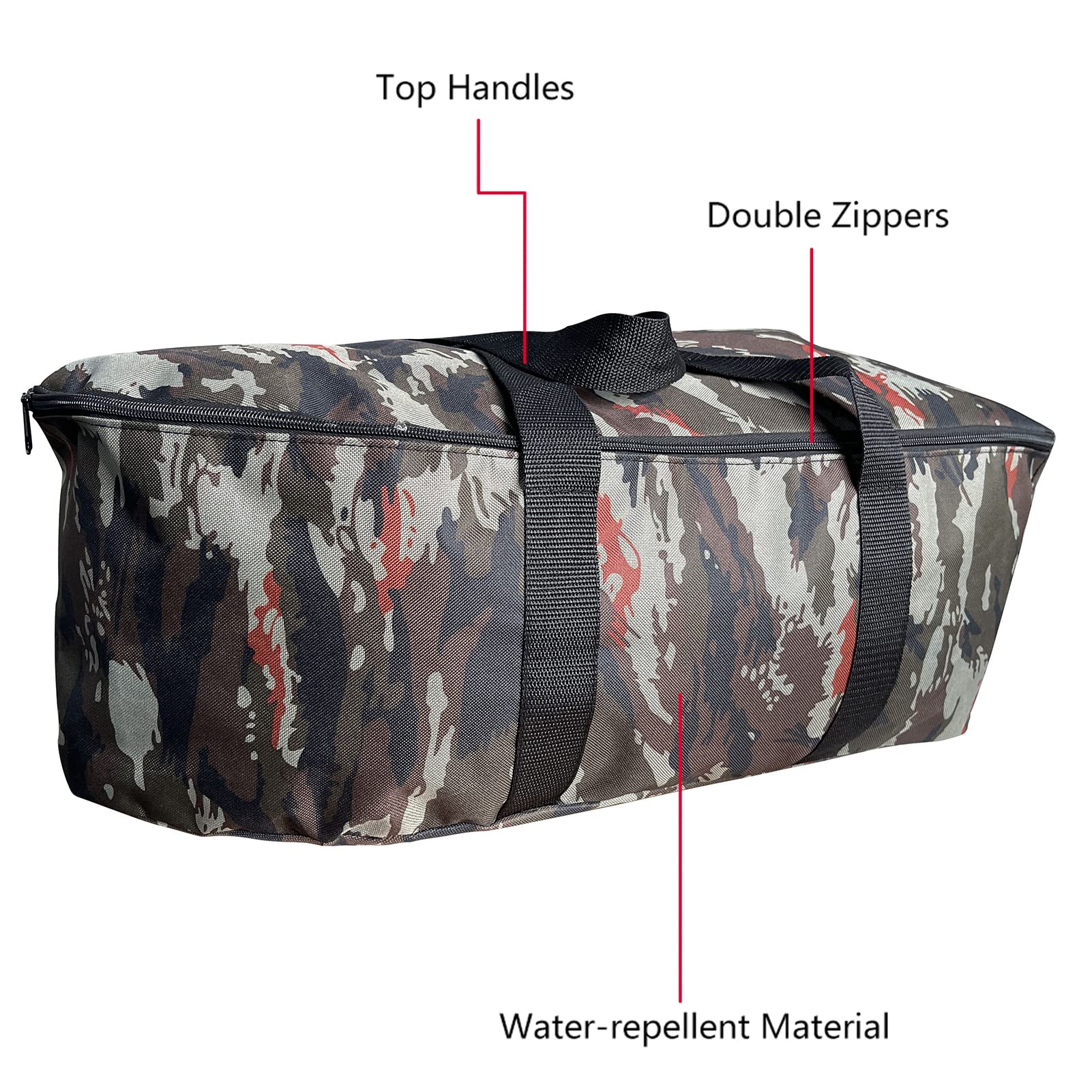 SHUAIGUO Bait Boat Bag, Carry Bag for Bait Boat Water Repellent Fishing Boat Storage Bag (Camouflage) - Image 3