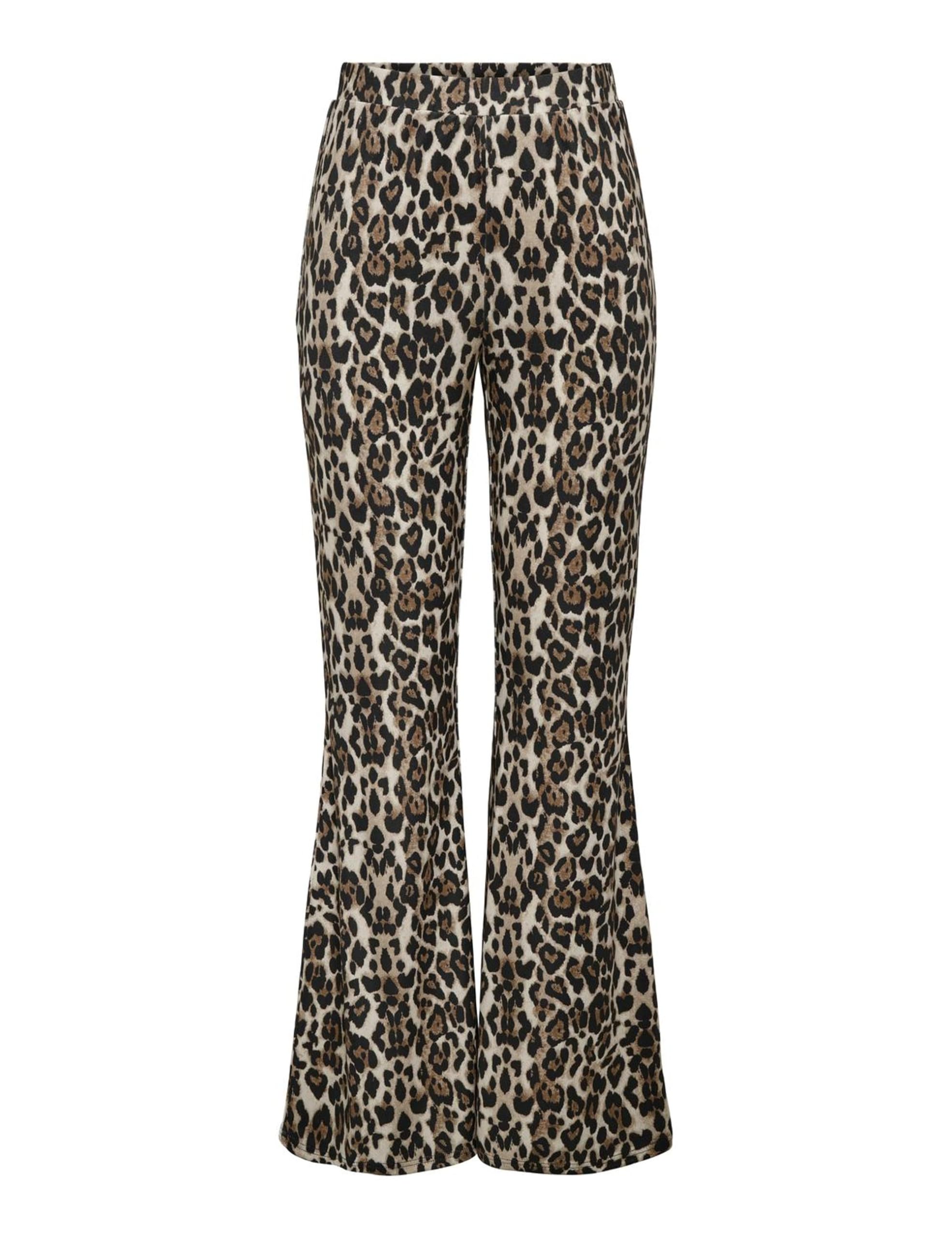 ONLY Women's Onlanna Rib Flared AOP Legging Cs JRS, Black, L