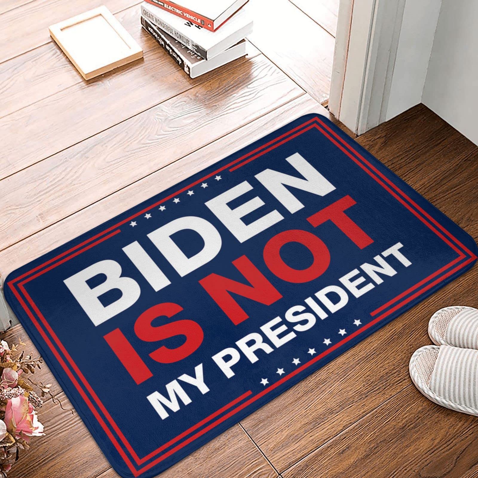 Tapis de porte d'entrée Biden is Not My President pour une décoration de chambre originale