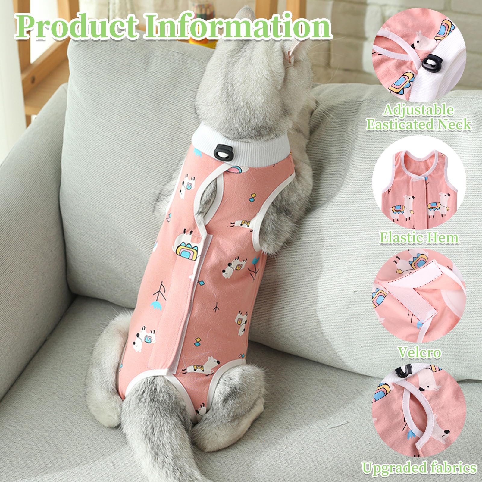 GOZINA 2 Pack Cat Recovery Suit - Image 3