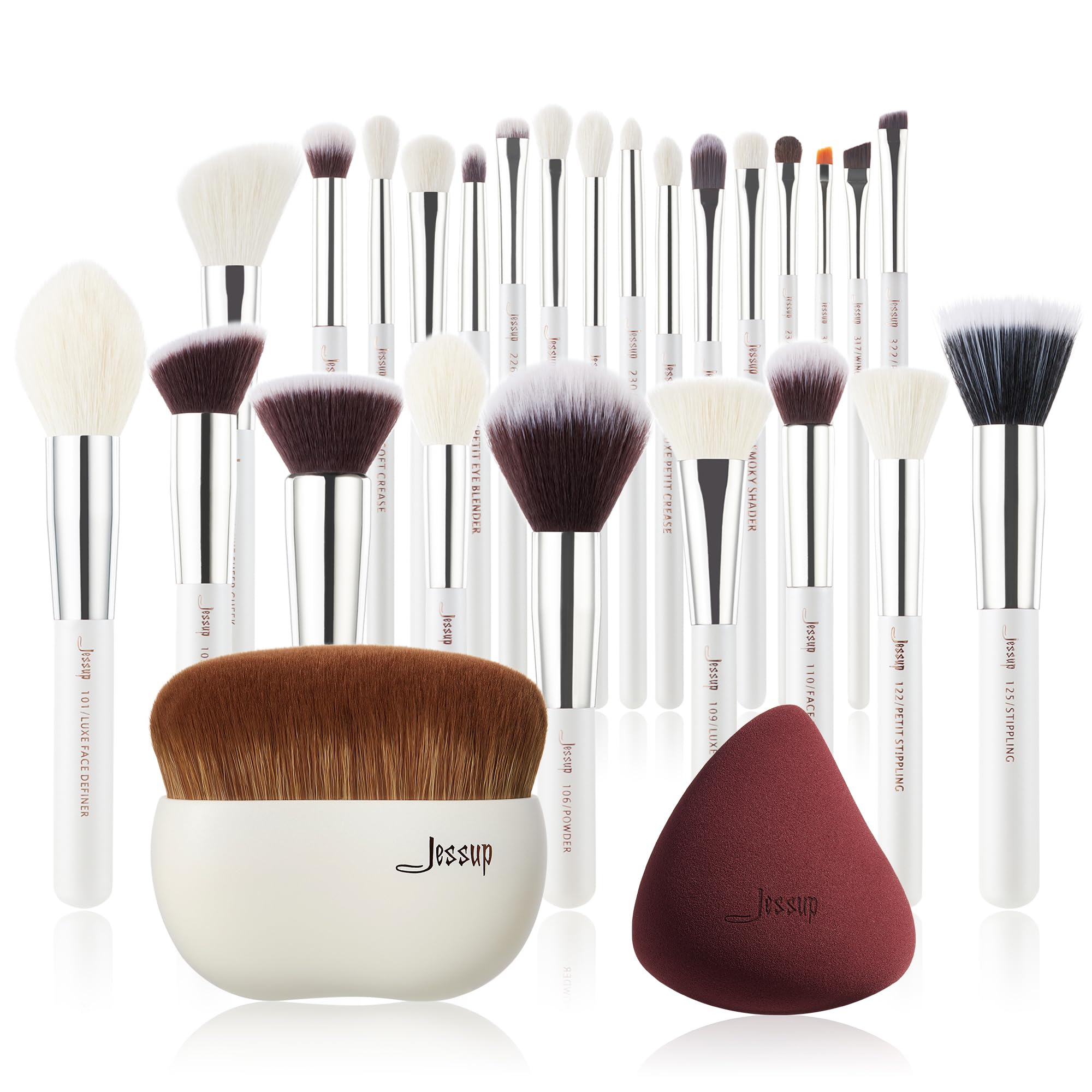 Amazon.com: Jessup 25pcs Makeup Brushes T235 with Foundation Brush
