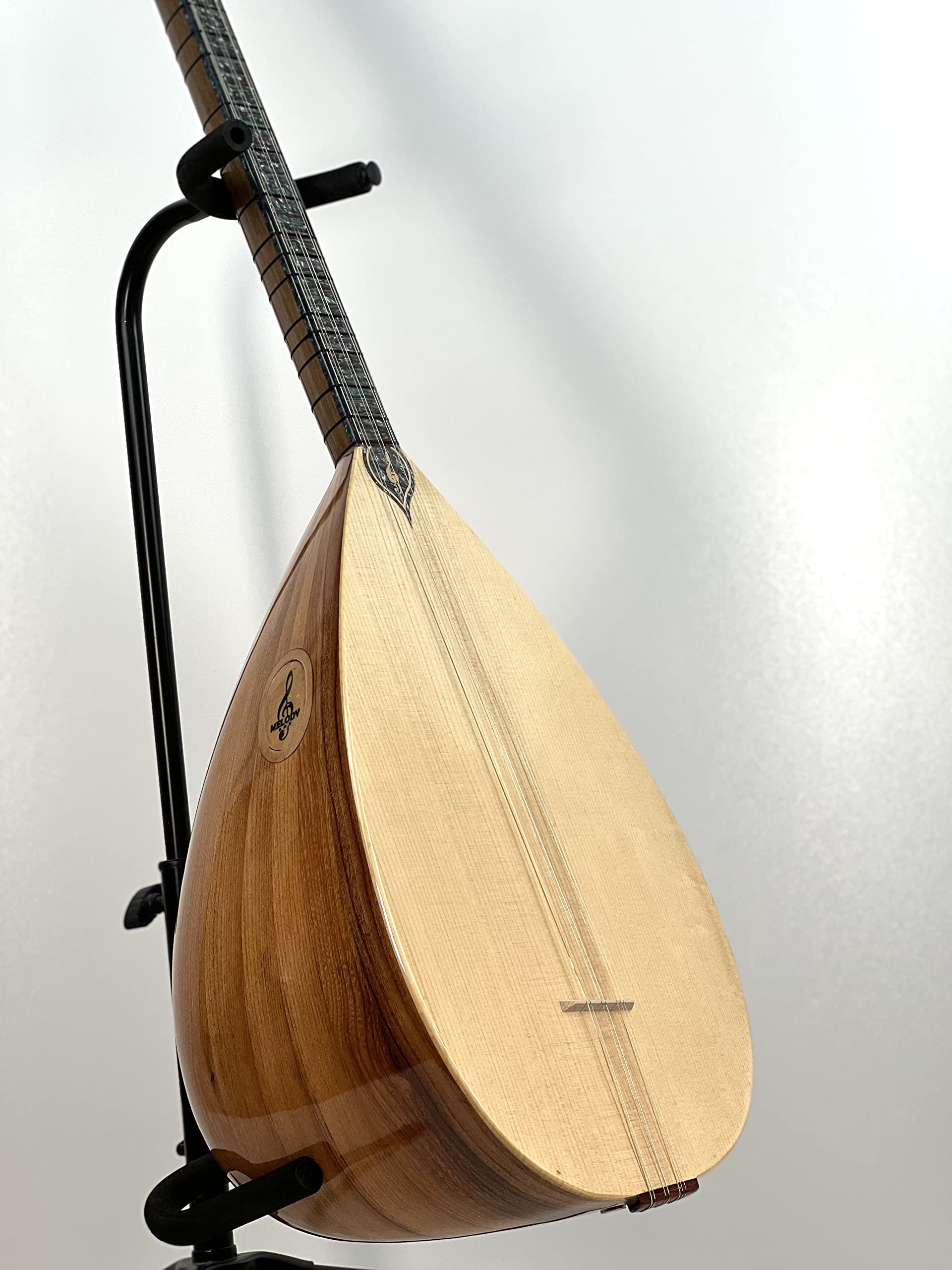 Generisch Saz Baglama Professionnel 40 Cordes Épicéa Acier Taille Complète