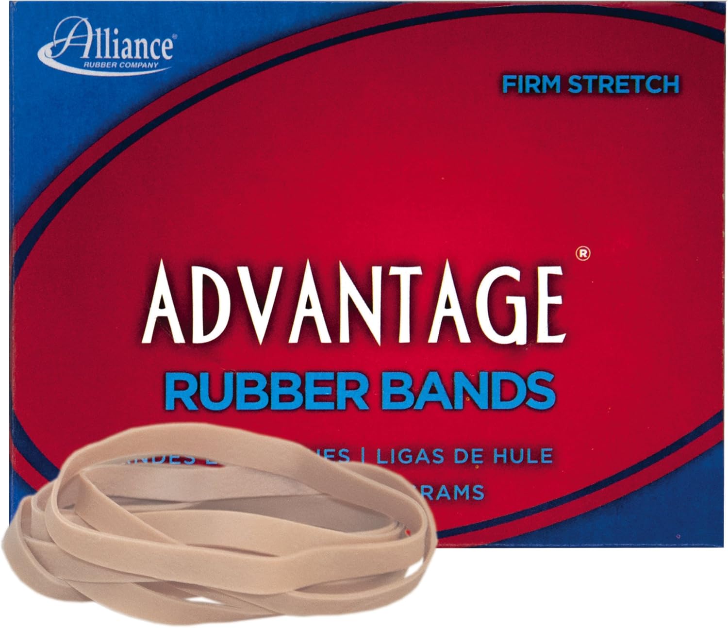 Alliance Rubber 26649 Advantage Rubber Bands Size #64, 1/4 lb Box Contains Approx. 80 Bands (3 1/2″ x 1/4″, Natural Crepe) Beige Alliance Rubber 26649 Advantage Rubber Bands Size #64, 1/4 lb Box Contains Approx. 80 Bands (3 1/2″ x 1/4″, Natural Crepe) Beige