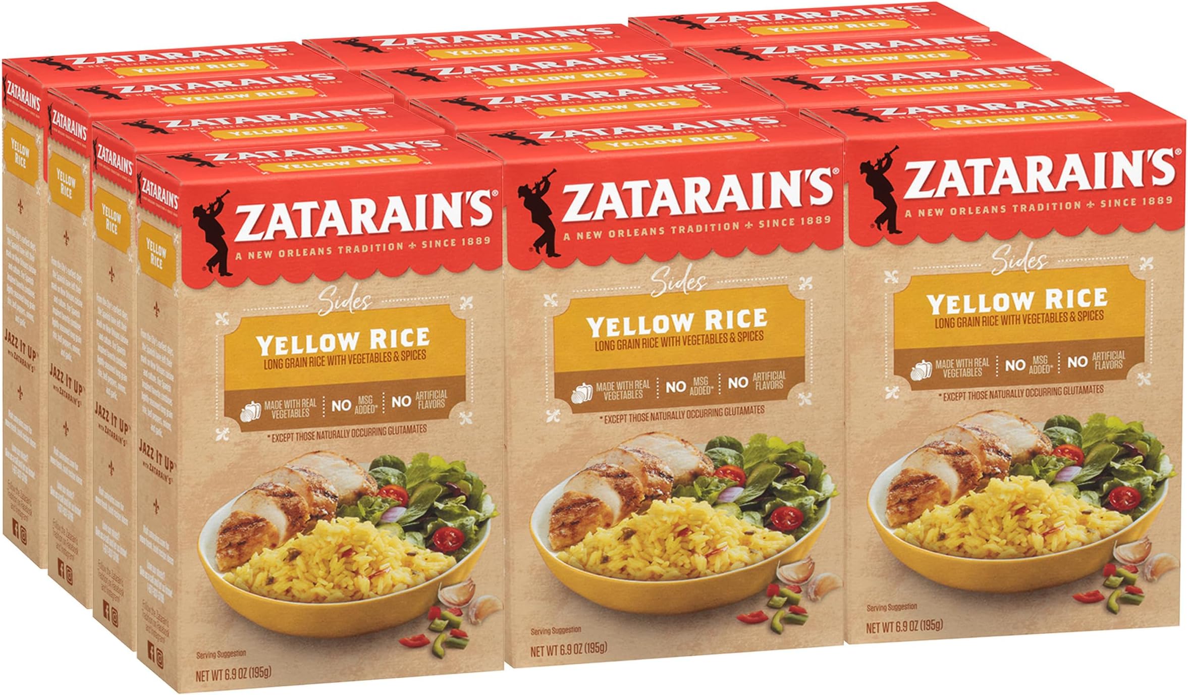 Yellow Rice, 6.9 oz (Pack of 12)