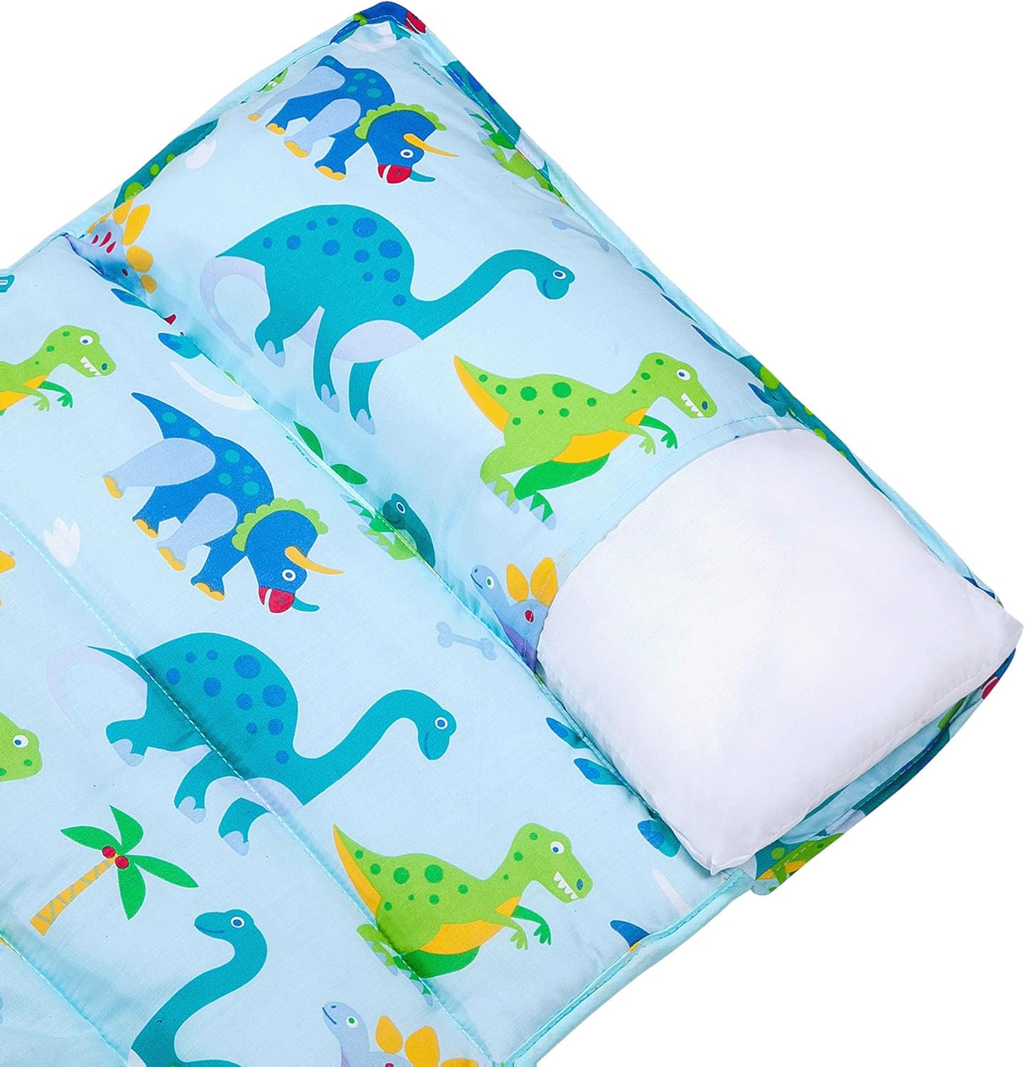 Wildkin Original Nap Mat Comes with Back-up Removable Pillow (Trains, Planes & Trucks)